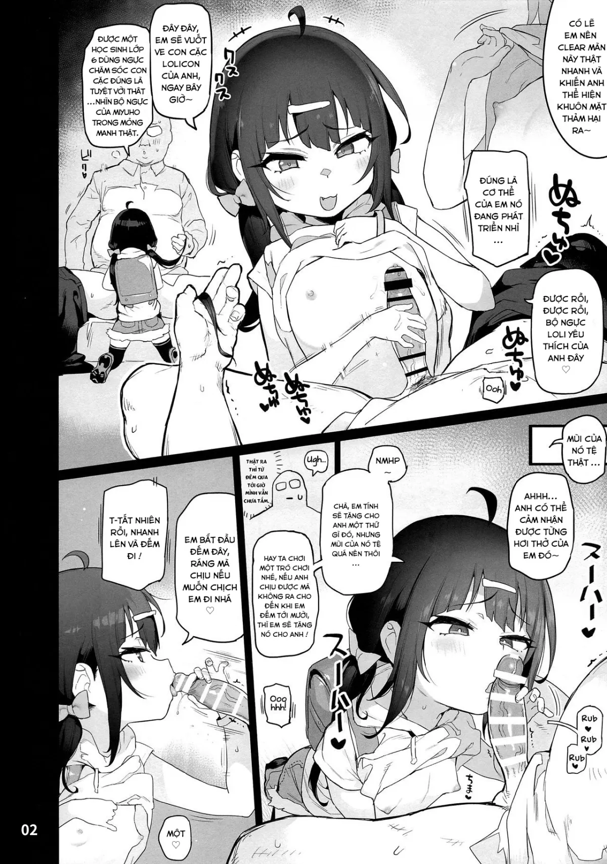 HentaiVN.net - Ảnh 4 - Loli và Lão Già gì gì đó [JS Mesugaki Sokunukibon] - Chap 1