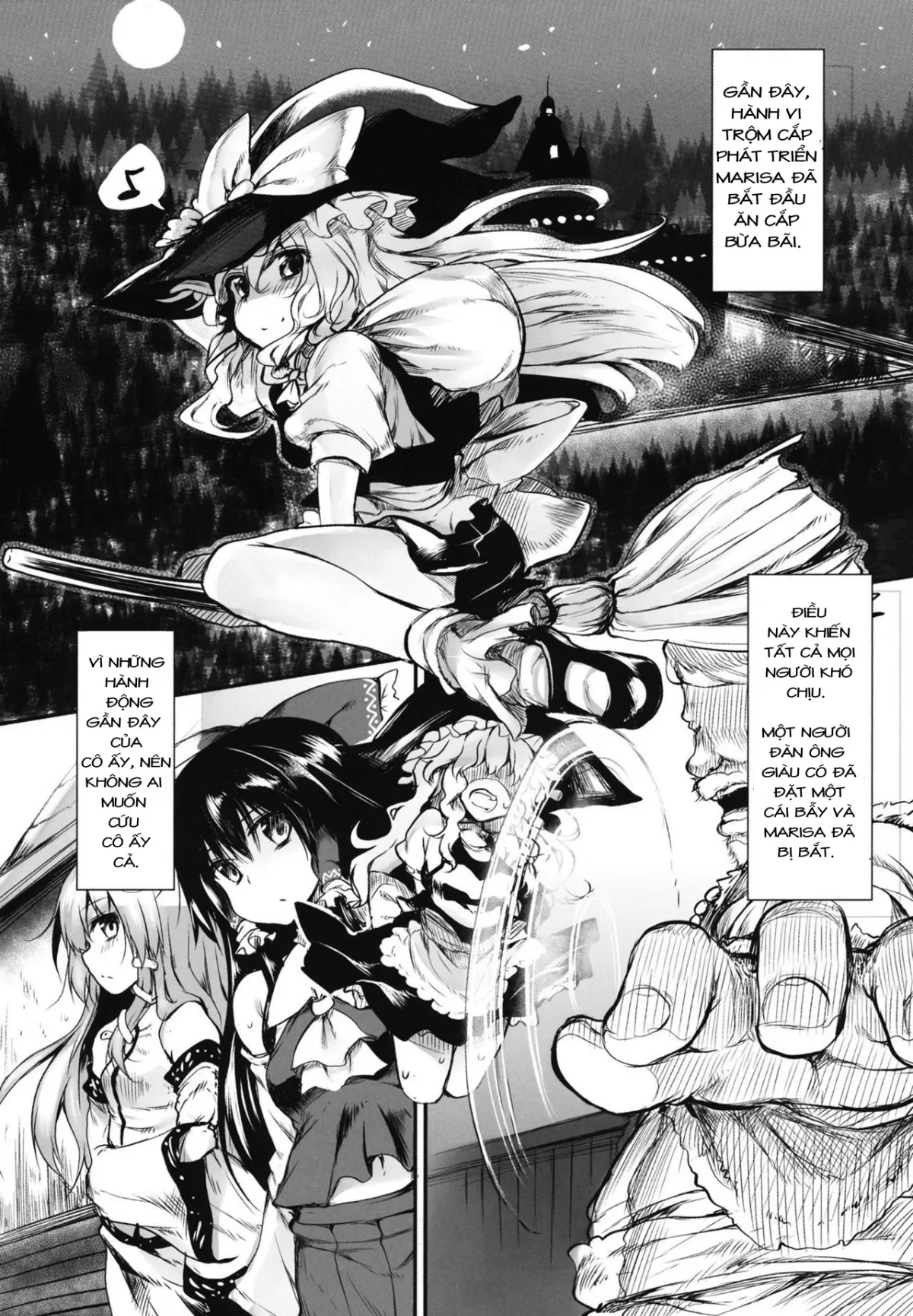 HentaiVN.net - Ảnh 5 - Marisa wa Taihen na Choukyou o Ukete Shimaimashita (Touhou Project) - Chap 1