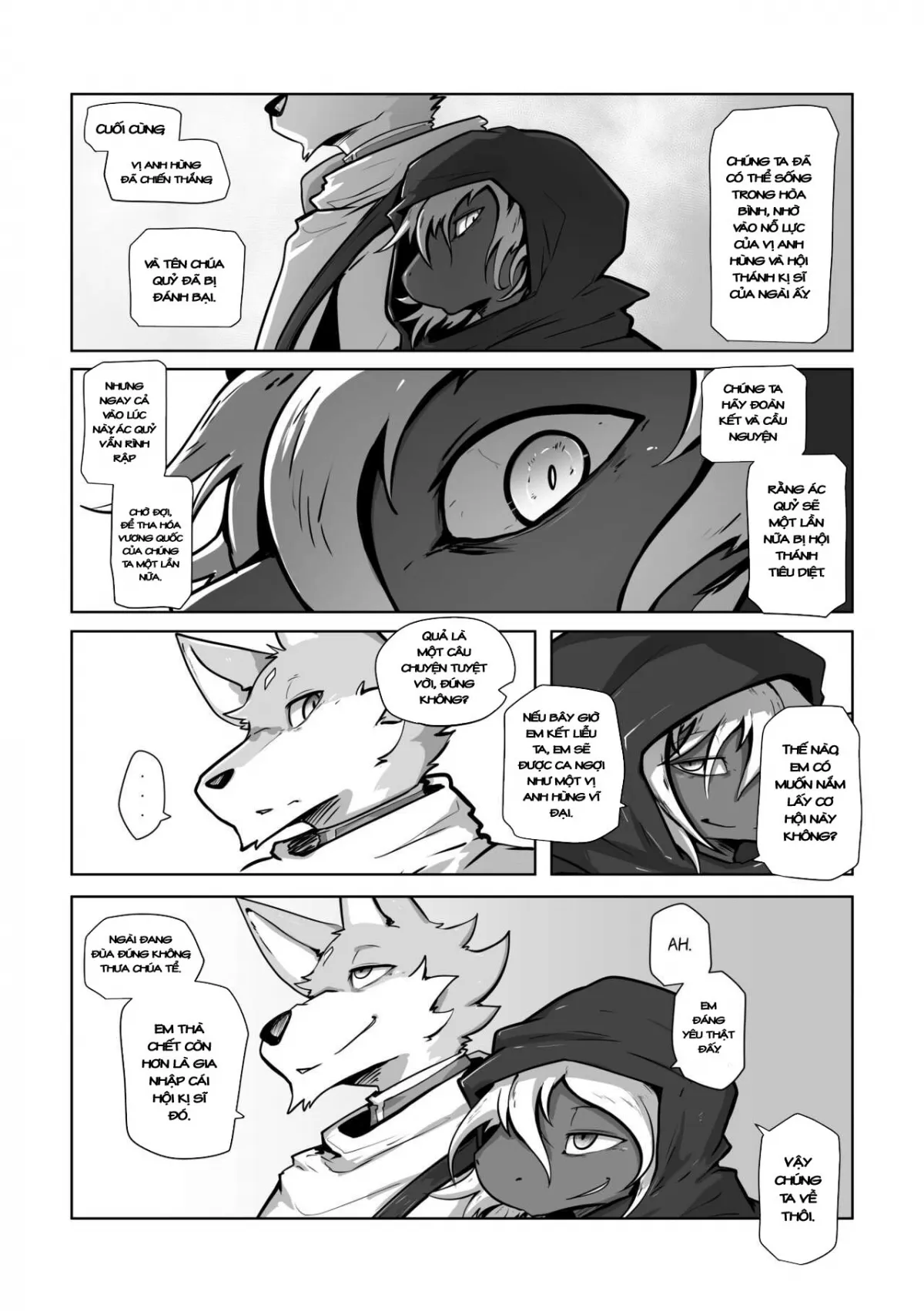 HentaiVN.net - Ảnh 25 - Hiệp sĩ và ác ma [Where you belong] - Chap 2