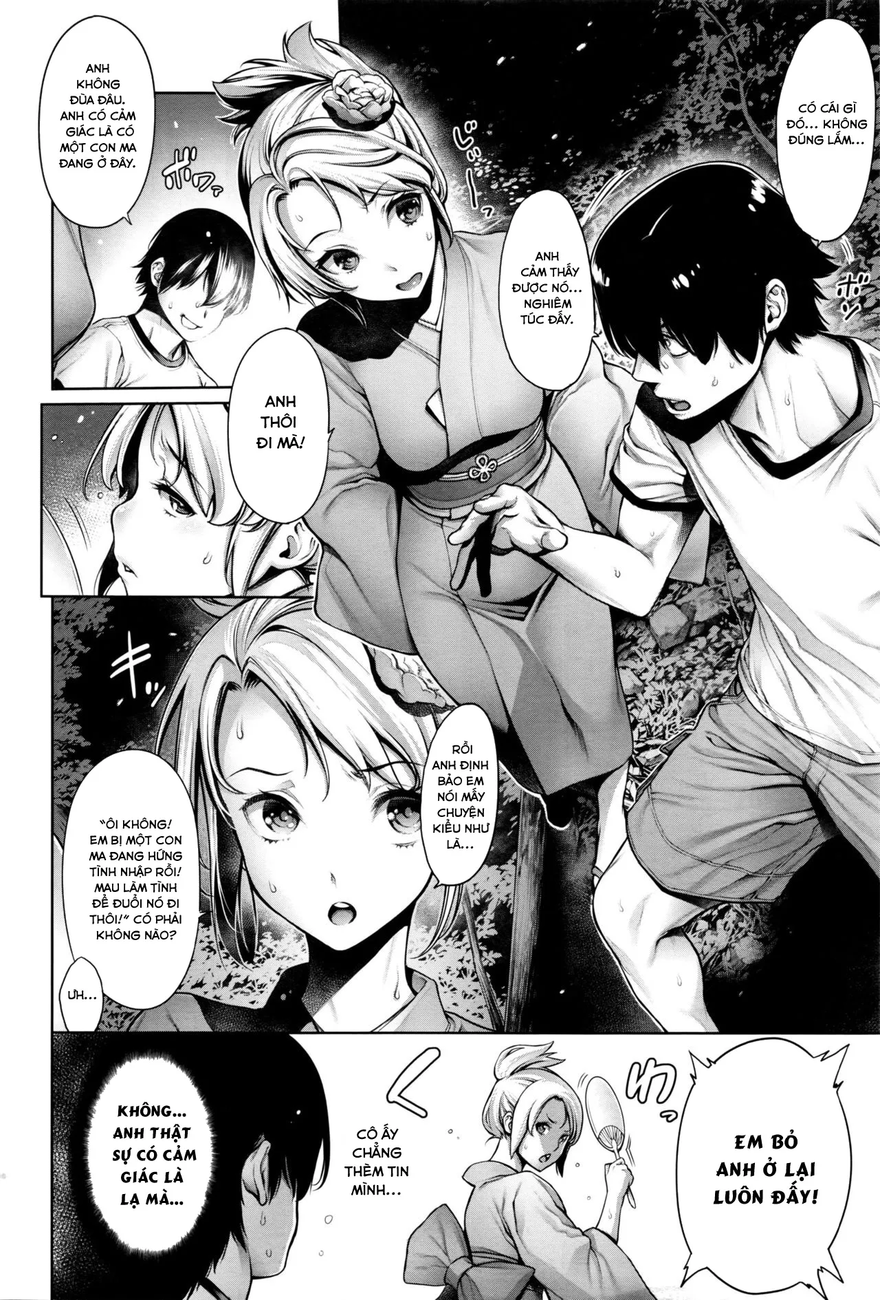 HentaiVN.net - Ảnh 3 - Nàng Ma Giúp Hai Ta Nên Đôi Lứa [キモチイイ肝試し; Kimochiii Kimodameshi; A Pleasant Test of Courage] - Chap 1