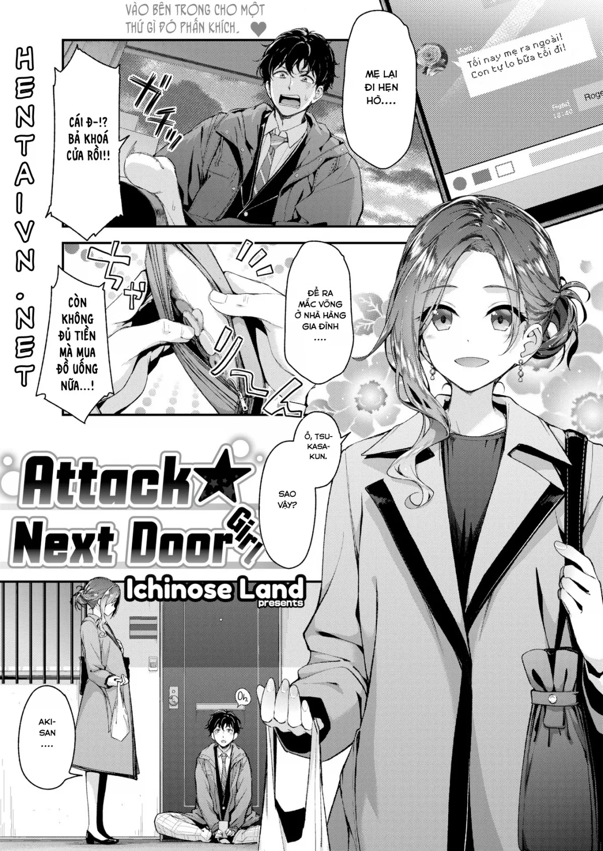 HentaiVN.net - Ảnh 3 - Attack ★ Next Door Girl - Chap 1