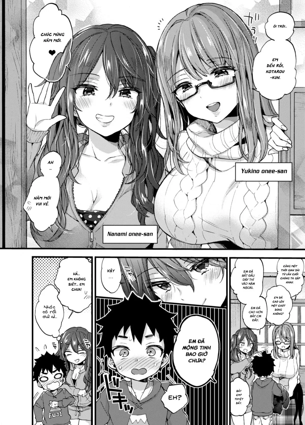 HentaiVN.net - Ảnh 3 - Kì Nghỉ Tết Khó Quên (re-up) [Fuyuyasumi wa Itoko no Onee-chan ni Asonde moraimashita., ふゆやすみはいとこのおねえちゃんにあそんでもらいました。] - Chap 1