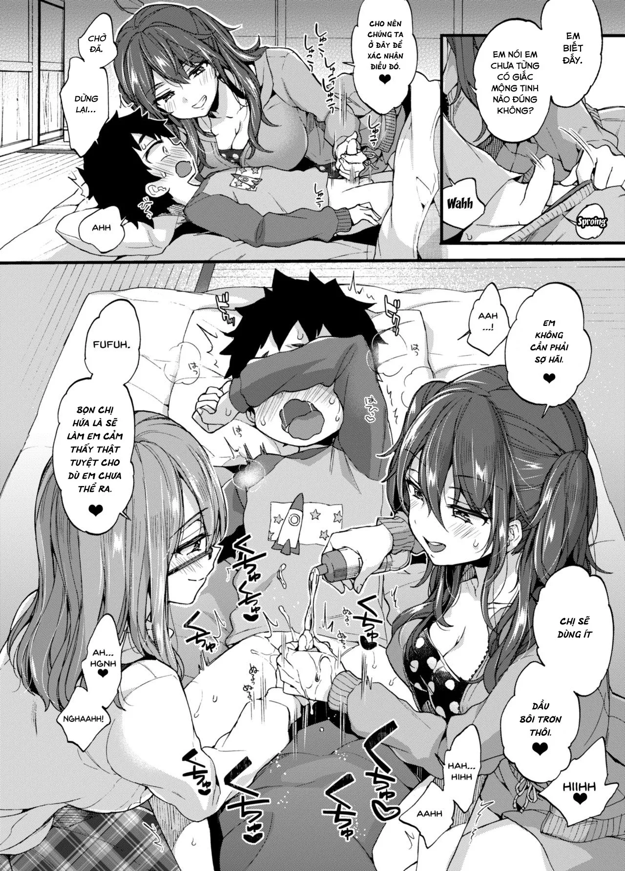 HentaiVN.net - Ảnh 7 - Kì Nghỉ Tết Khó Quên (re-up) [Fuyuyasumi wa Itoko no Onee-chan ni Asonde moraimashita., ふゆやすみはいとこのおねえちゃんにあそんでもらいました。] - Chap 1