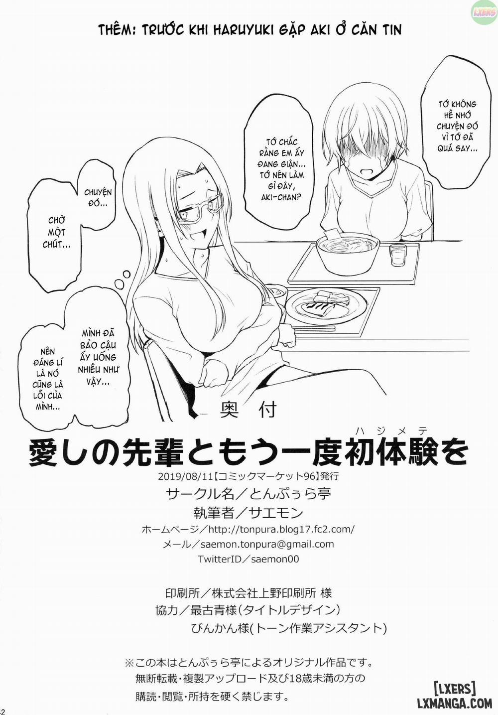 HentaiVN.net - Ảnh 41 - Itoshi no Senpai to Mou Ichido Hajimete [Redoing The First Time With My Beloved Senpai; Làm lại ...lần đầu... với bạn gái Senpai] - Chap 1