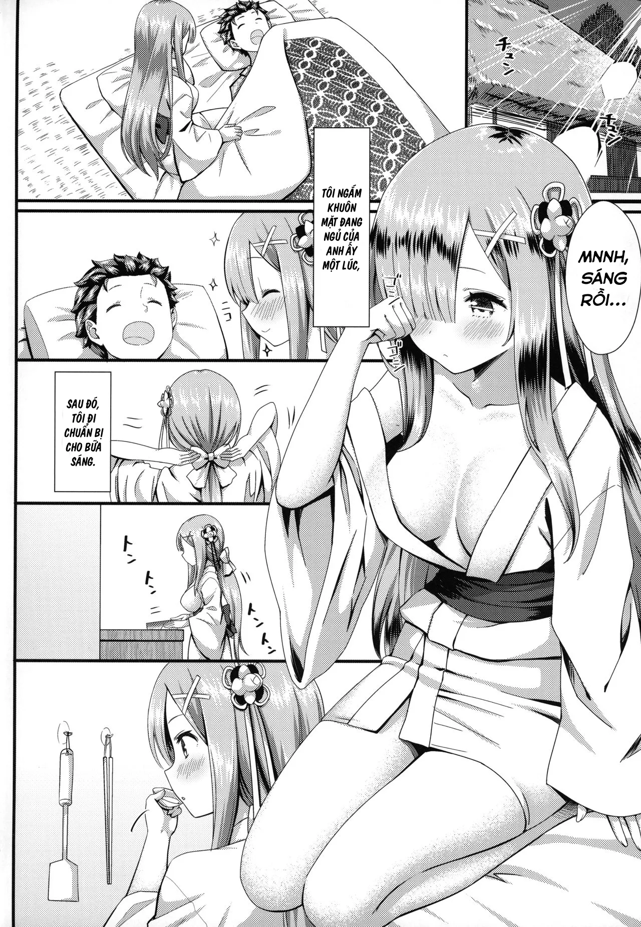 HentaiVN.net - Ảnh 5 - Rem to Ichakora Seikatsu [レムといちゃこら生活] - Chap 1