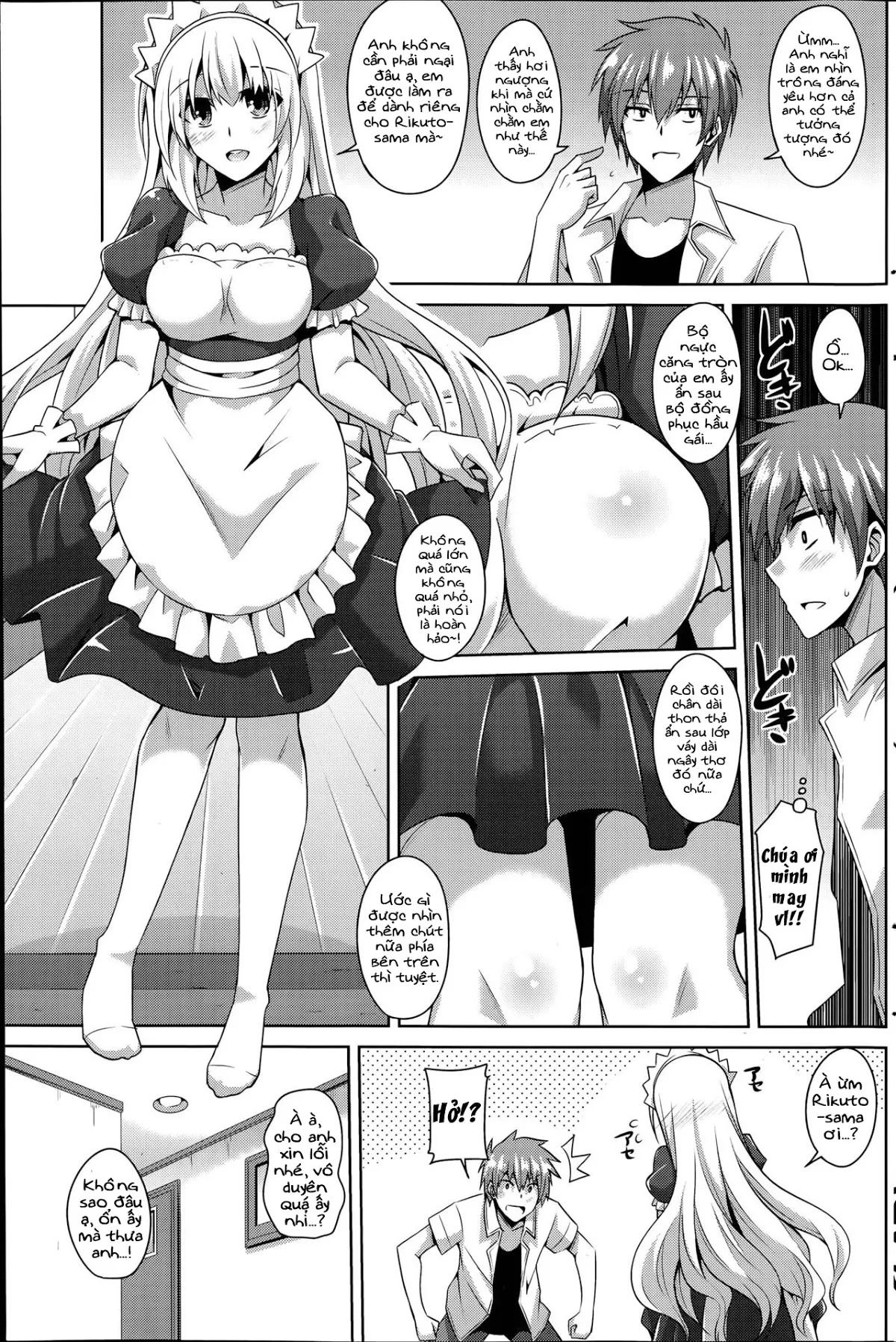 HentaiVN.net - Ảnh 7 - Cô hầu gái đặc biệt [Gohoushi Otome] - Chap 1