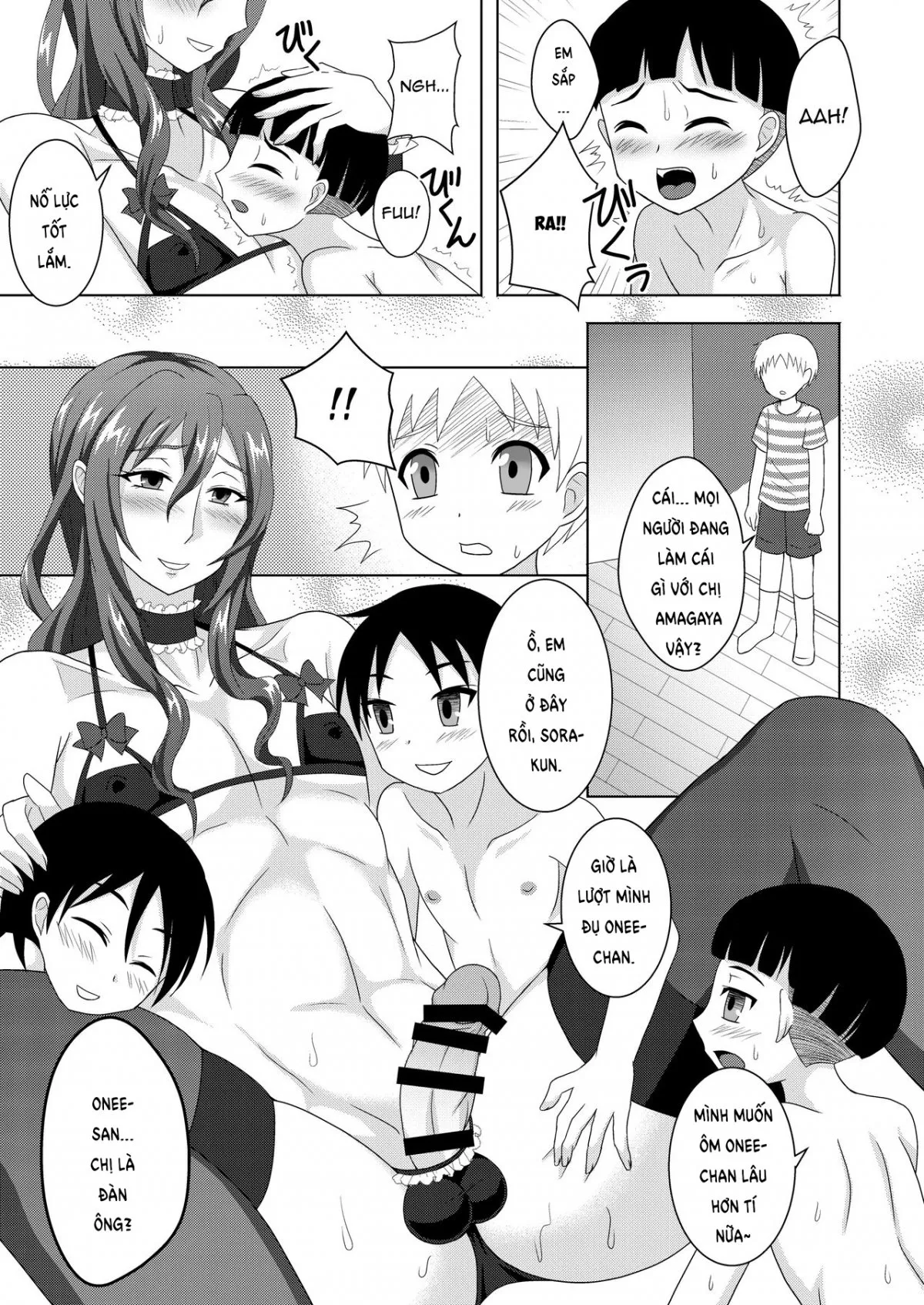 HentaiVN.net - Ảnh 7 - Houkago Onee-chan Club [放課後男姉ちゃんクラブ] - Chap 1