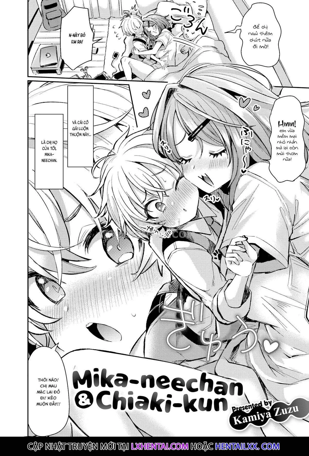 HentaiVN.net - Ảnh 4 - Mika-neechan & Chiaki-kun [Mika Nee-Chan To Chiaki-Kun] - Chap 1