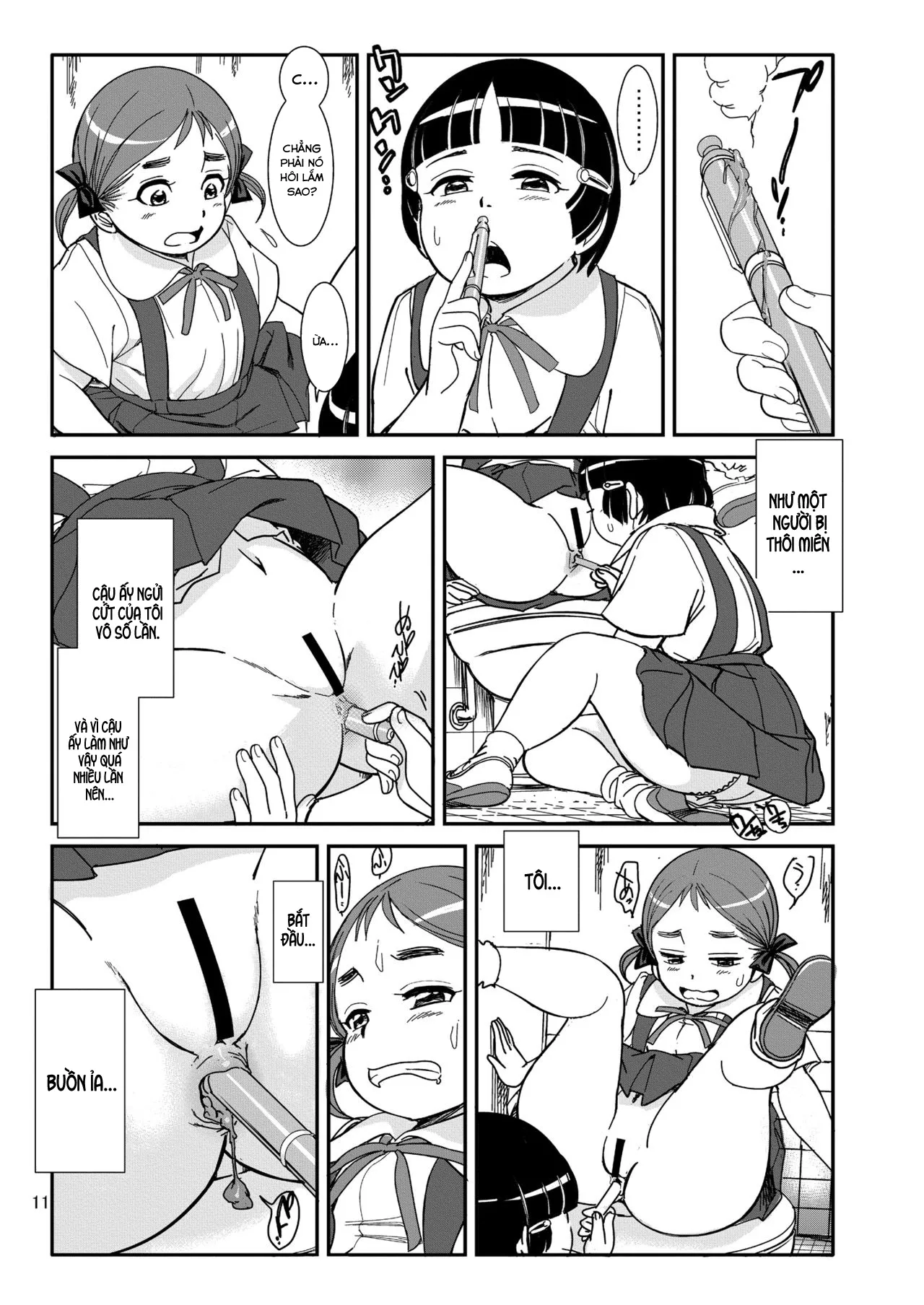 HentaiVN.net - Ảnh 11 - Houkago no Oasobi [放課後の汚あそび] - Chap 1