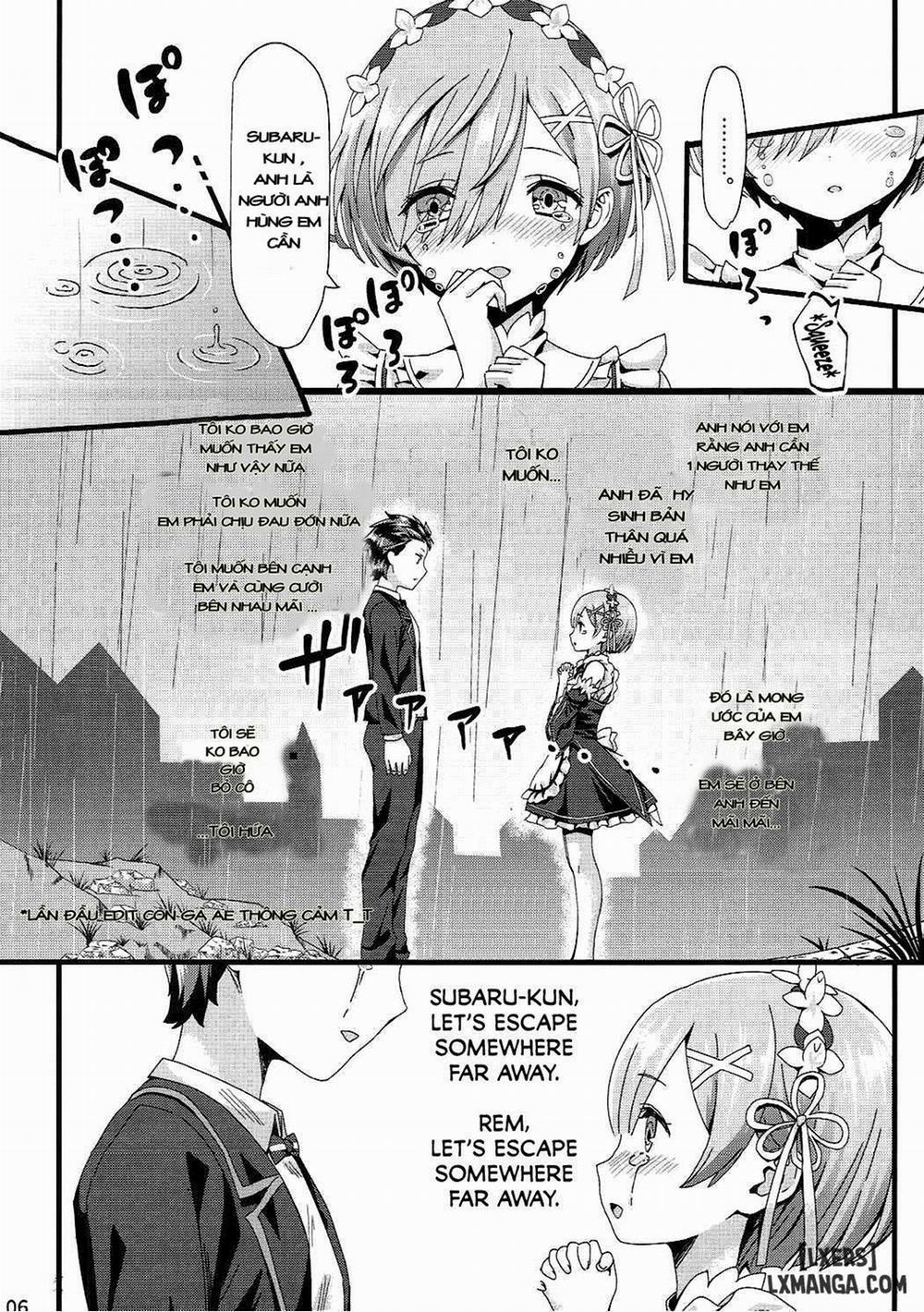 HentaiVN.net - Ảnh 5 - Re: Zero Kara Hajimeru Isekai Icha Love Seikatsu [Câu chuyện tình của Rem và Subaru] - Chap 1