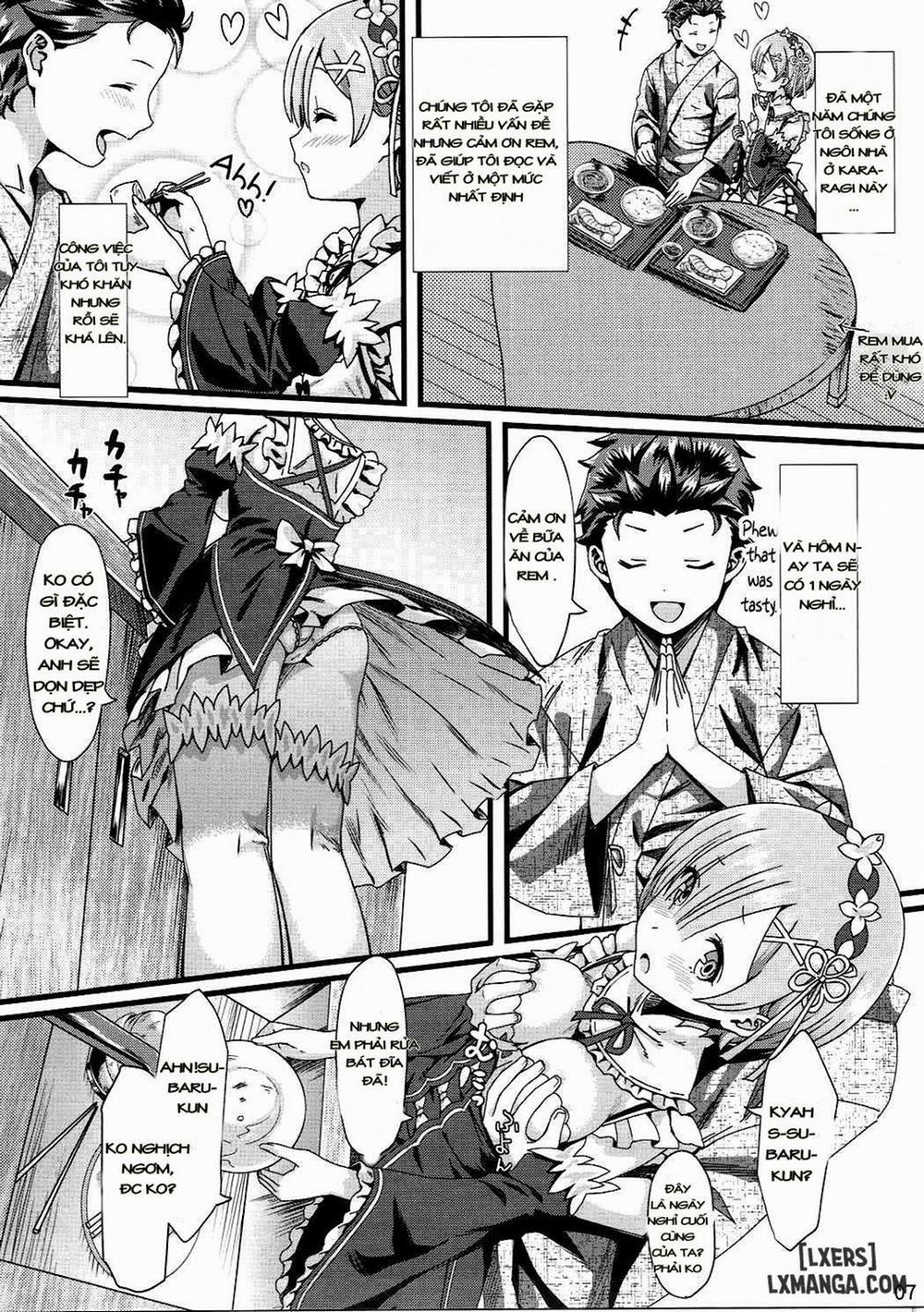 HentaiVN.net - Ảnh 6 - Re: Zero Kara Hajimeru Isekai Icha Love Seikatsu [Câu chuyện tình của Rem và Subaru] - Chap 1