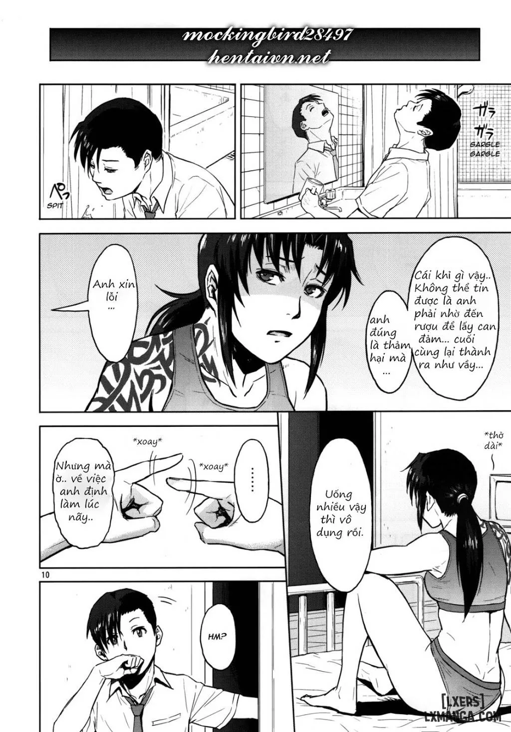 HentaiVN.net - Ảnh 9 - [Azasuke Wind] (BLACK LAGOON) [SECRET; Sick From Drinking; Threaten] - Chap 1