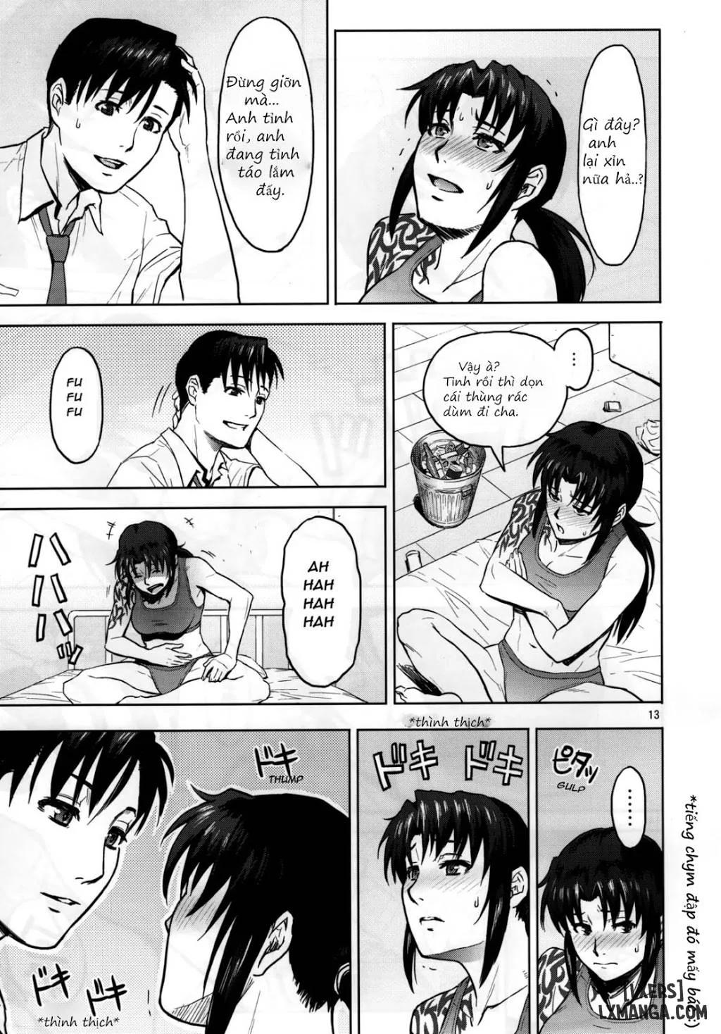HentaiVN.net - Ảnh 12 - [Azasuke Wind] (BLACK LAGOON) [SECRET; Sick From Drinking; Threaten] - Chap 1