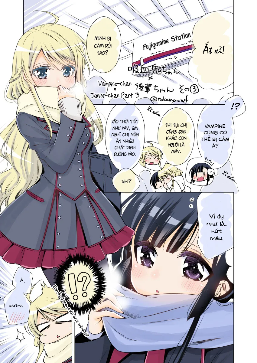 HentaiVN.net - Ảnh 10 - Kyuuketsuki-chan to Kouhai-chan - Chap 3