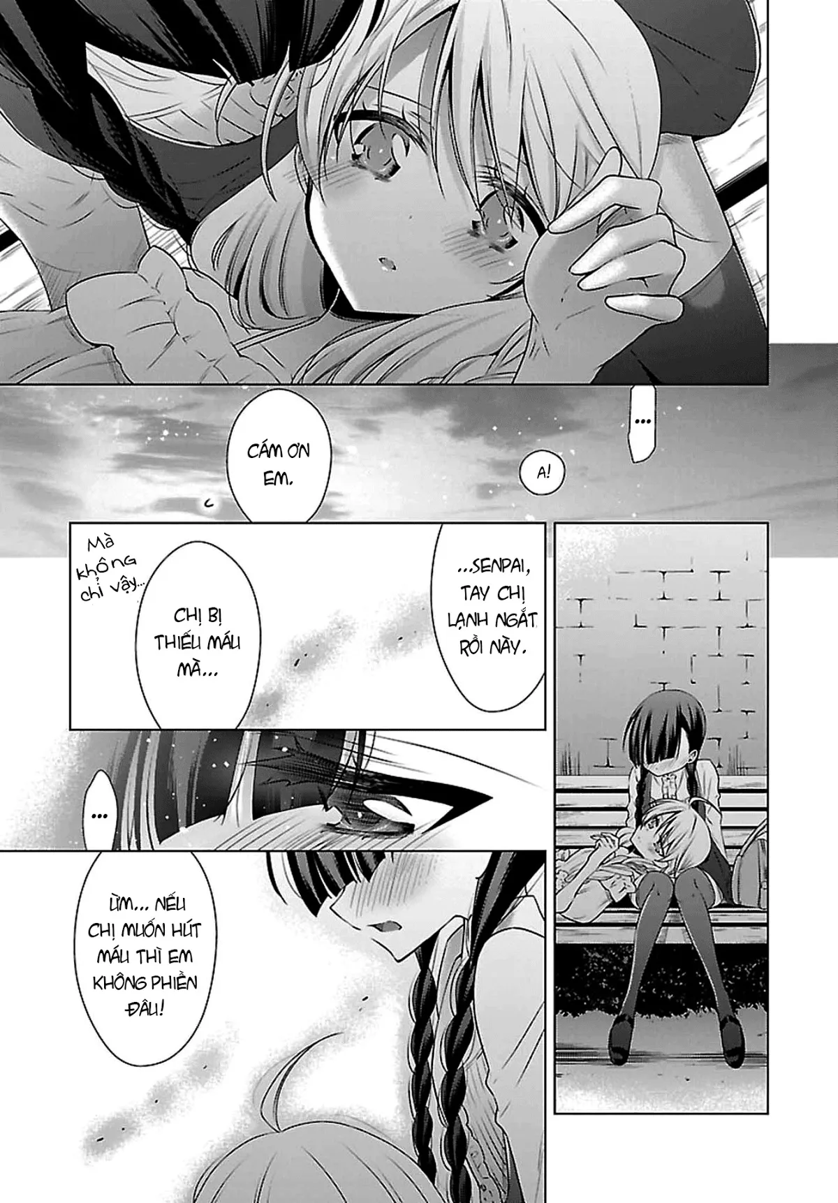 HentaiVN.net - Ảnh 14 - Kyuuketsuki-chan to Kouhai-chan - Chap 4