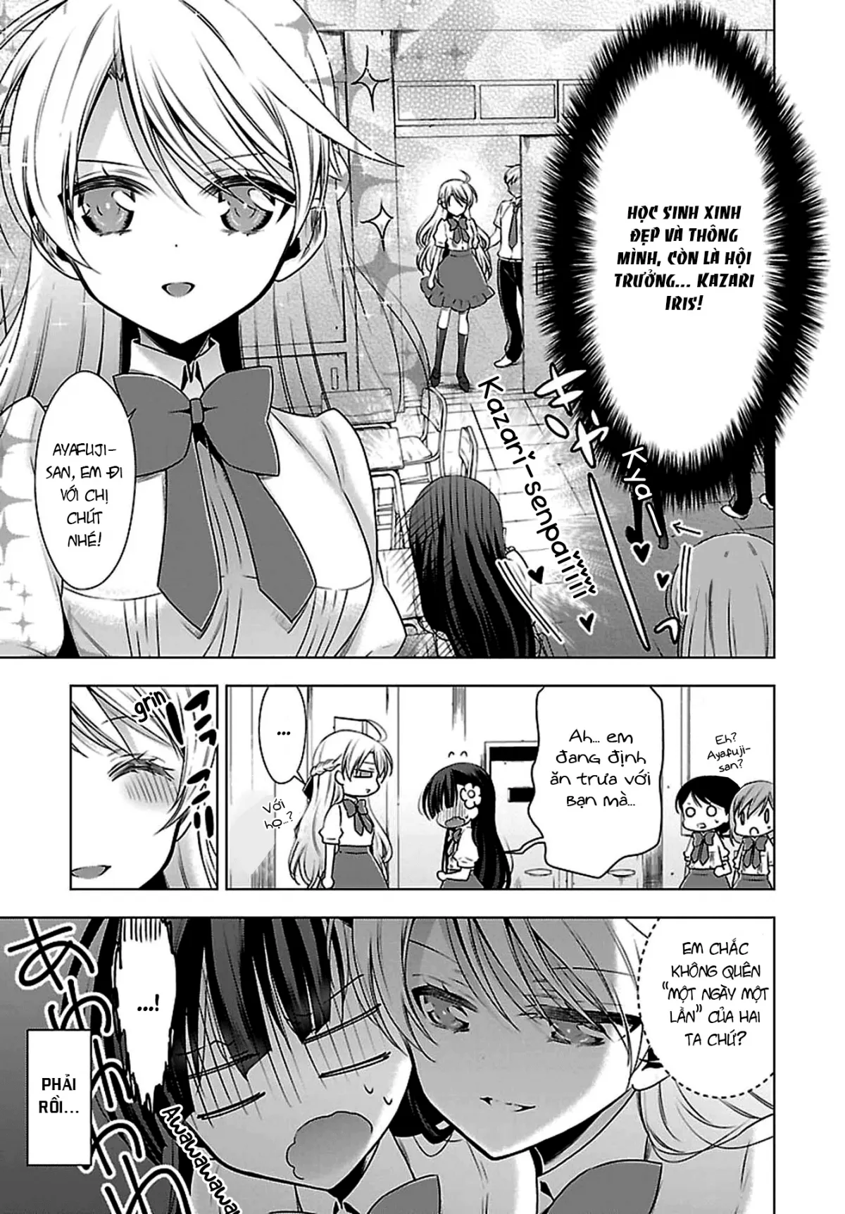 HentaiVN.net - Ảnh 4 - Kyuuketsuki-chan to Kouhai-chan - Chap 9