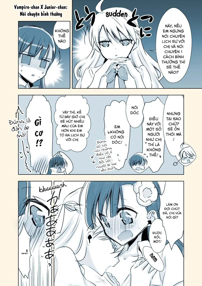 HentaiVN.net - Ảnh 12 - Kyuuketsuki-chan to Kouhai-chan - Chap 15