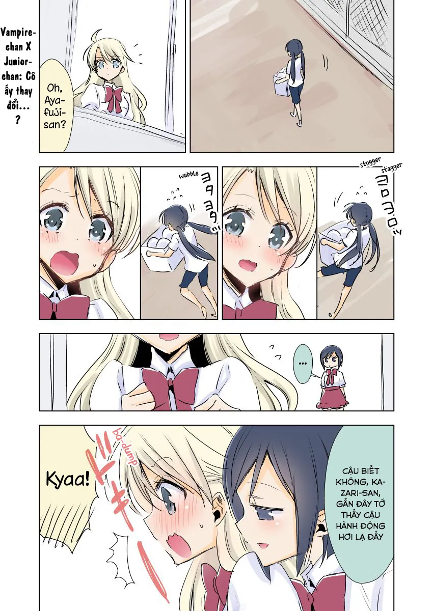 HentaiVN.net - Ảnh 14 - Kyuuketsuki-chan to Kouhai-chan - Chap 15