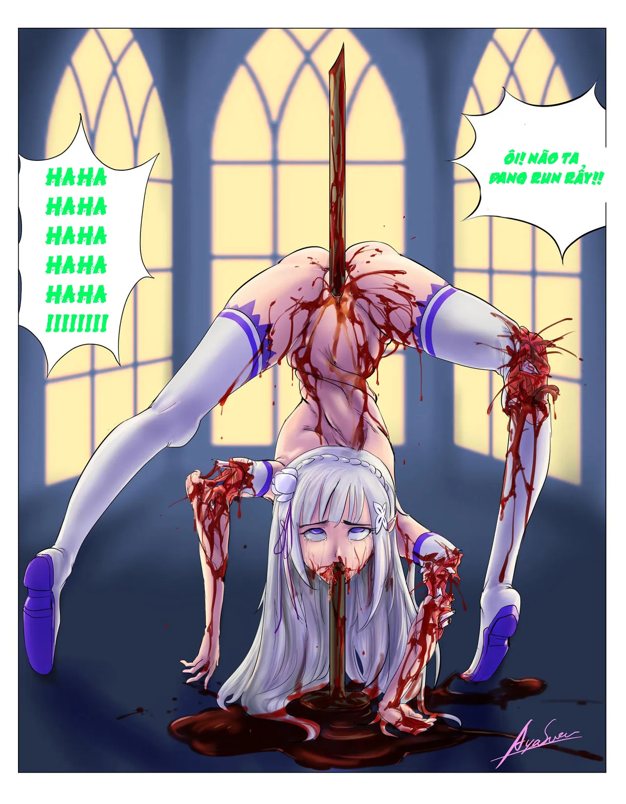 HentaiVN.net - Ảnh 6 - Emilia và cuộc sống hạnh fuck! - Chap 1