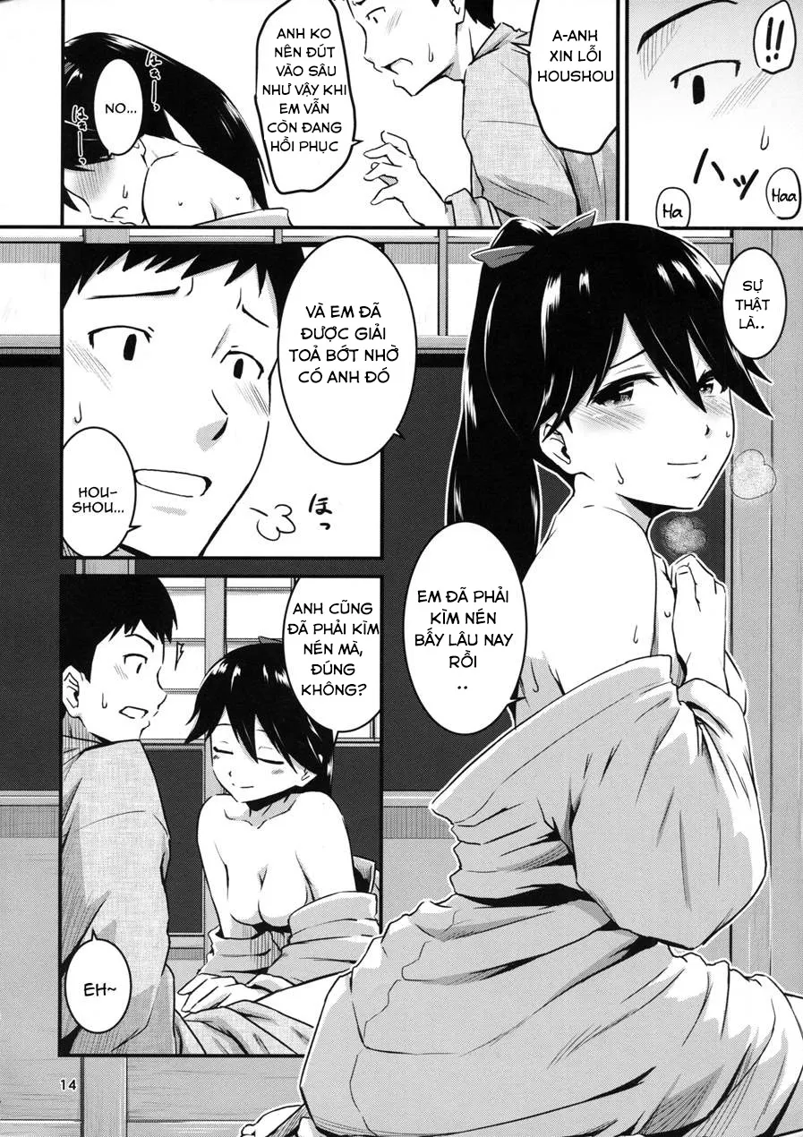 HentaiVN.net - Ảnh 13 - Houshousan ga kazehiita (Kantai Collection) - Chap 1