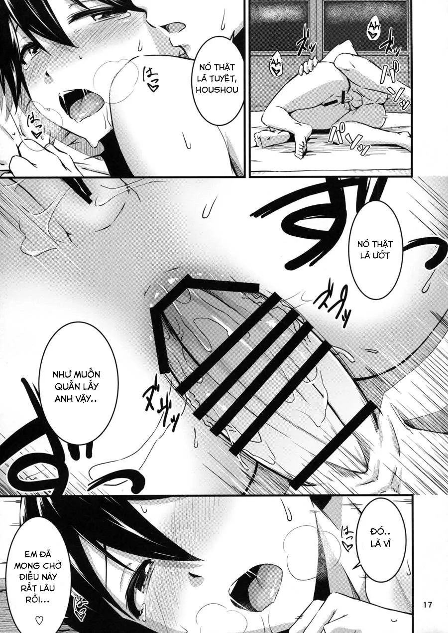 HentaiVN.net - Ảnh 16 - Houshousan ga kazehiita (Kantai Collection) - Chap 1