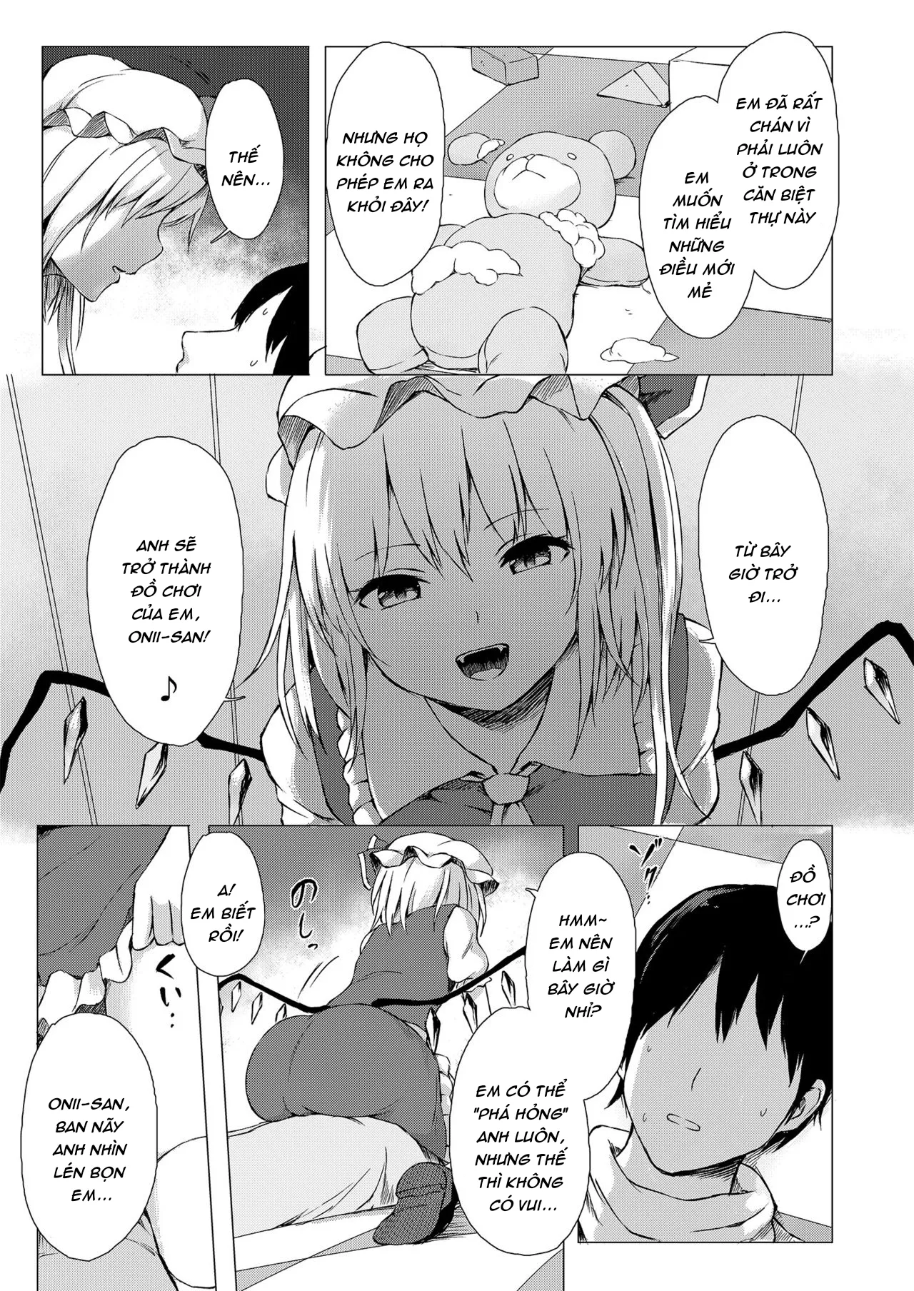HentaiVN.net - Ảnh 5 - Flan-chan và chiếc máy dập (Touhou) [Flan-chan no Omou ga Mama ni] - Chap 1