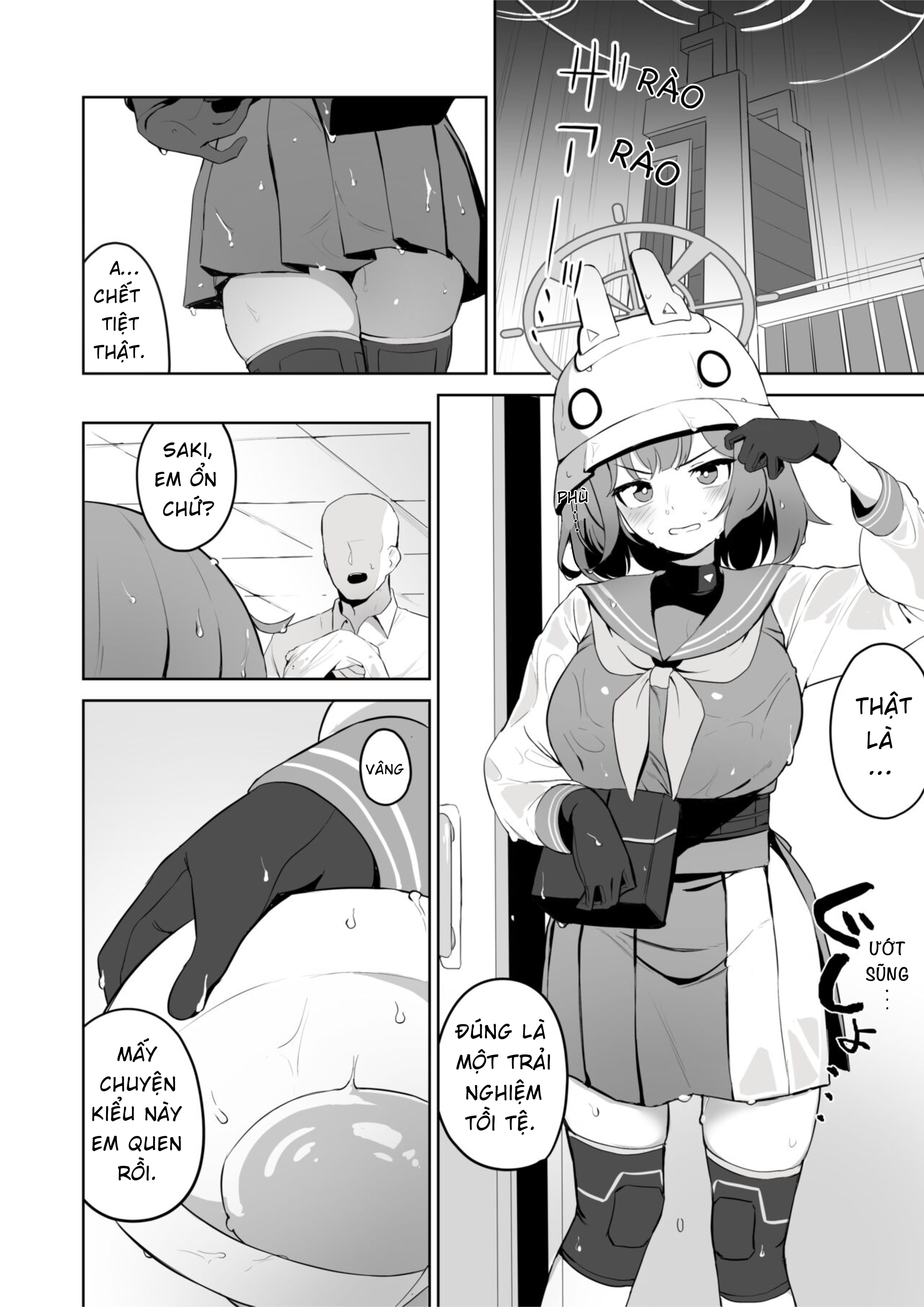 HentaiVN.net - Ảnh 4 - SAKI VỚI VẺ NGOÀI TRONG SUỐT [Blue Archive] - Chap 1
