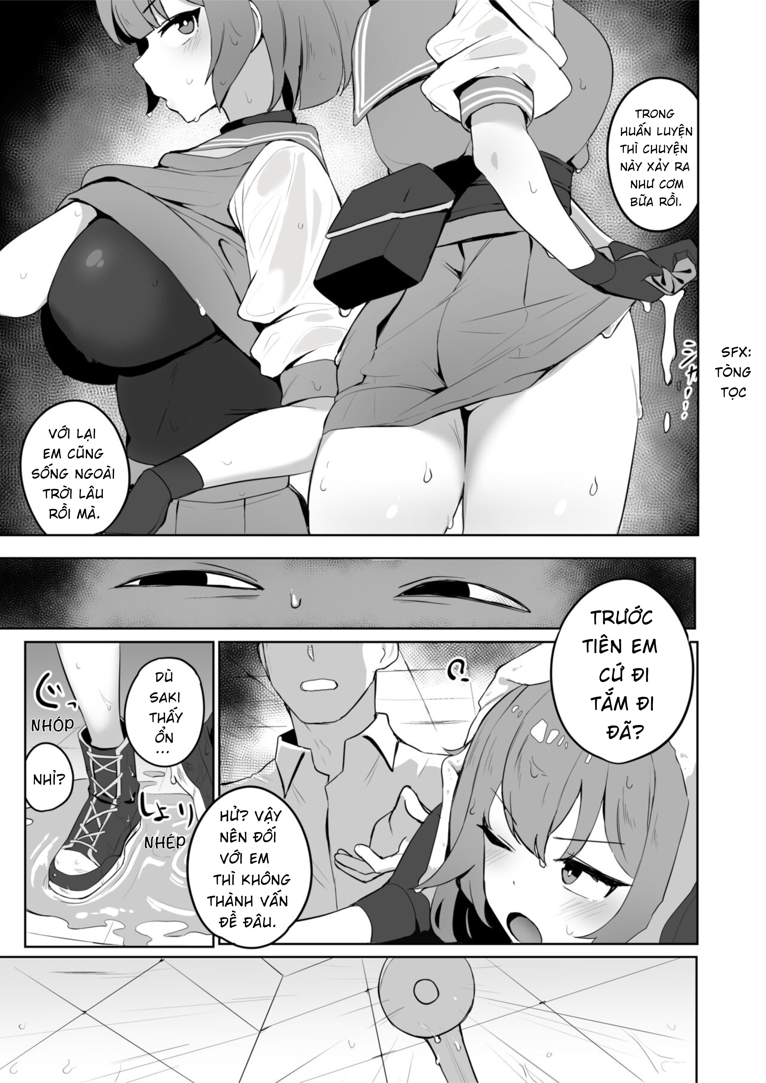 HentaiVN.net - Ảnh 5 - SAKI VỚI VẺ NGOÀI TRONG SUỐT [Blue Archive] - Chap 1