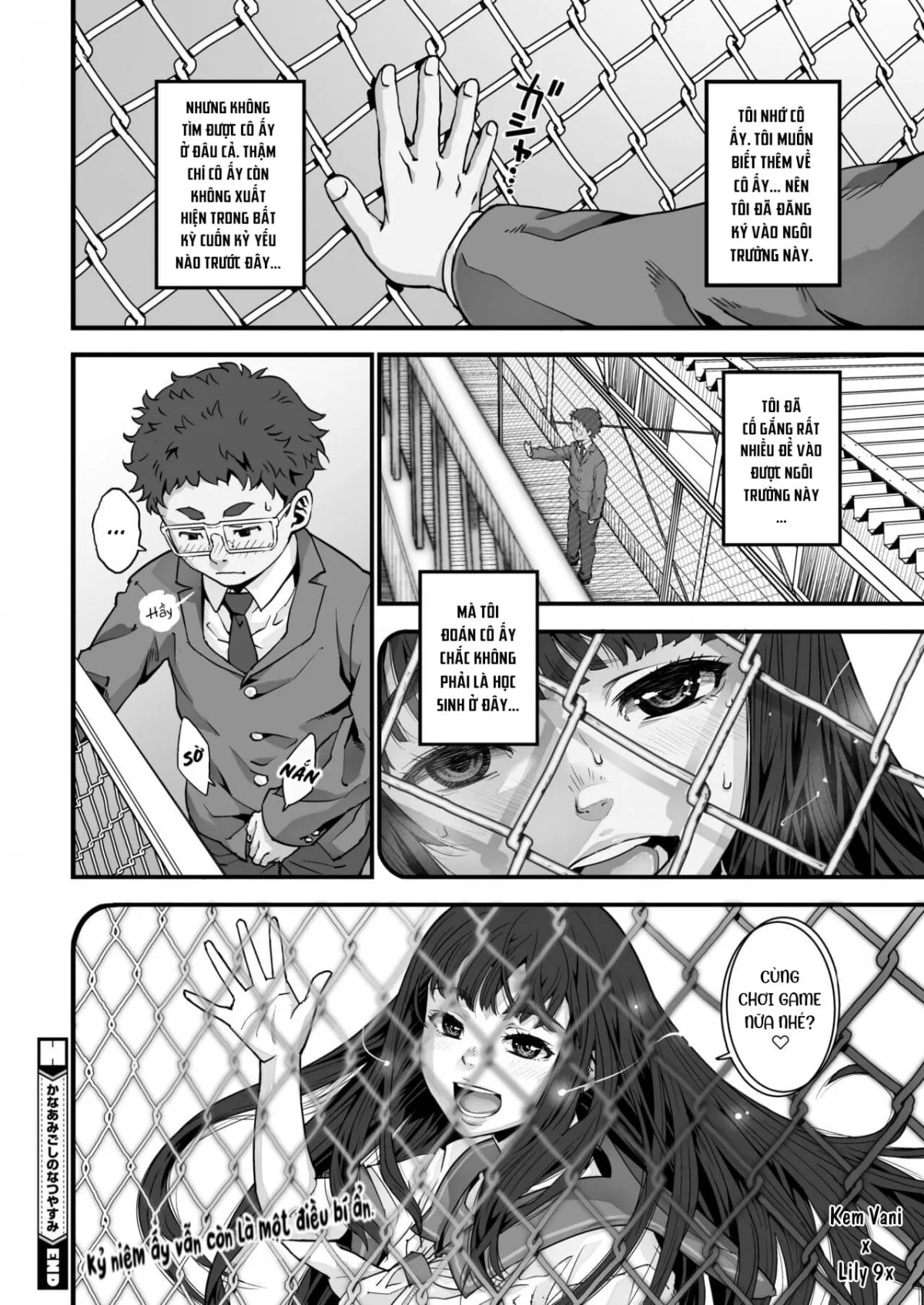 HentaiVN.net - Ảnh 26 - Ký ức ngày hè qua hàng rào lưới thép [Kanaami Goshi no Natsuyasumi] - Chap 1