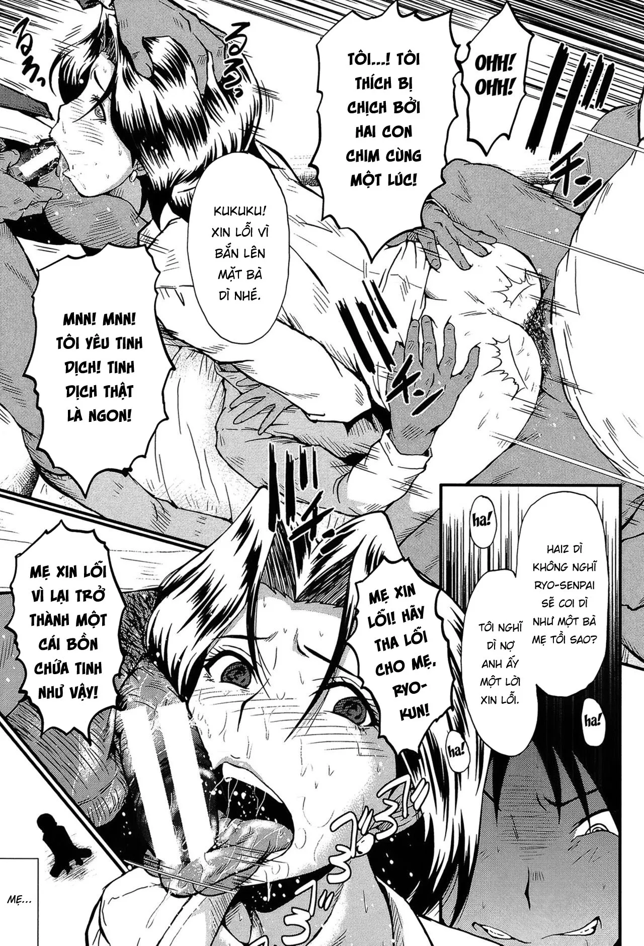 HentaiVN.net - Ảnh 17 - Món quà sinh nhật của tôi [Haha no Okurimono ; 母の贈り物] - Chap 1