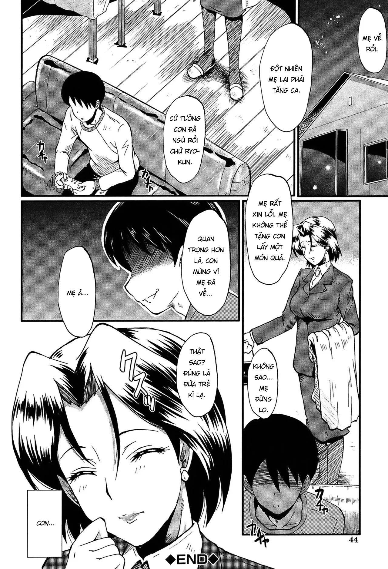 HentaiVN.net - Ảnh 22 - Món quà sinh nhật của tôi [Haha no Okurimono ; 母の贈り物] - Chap 1