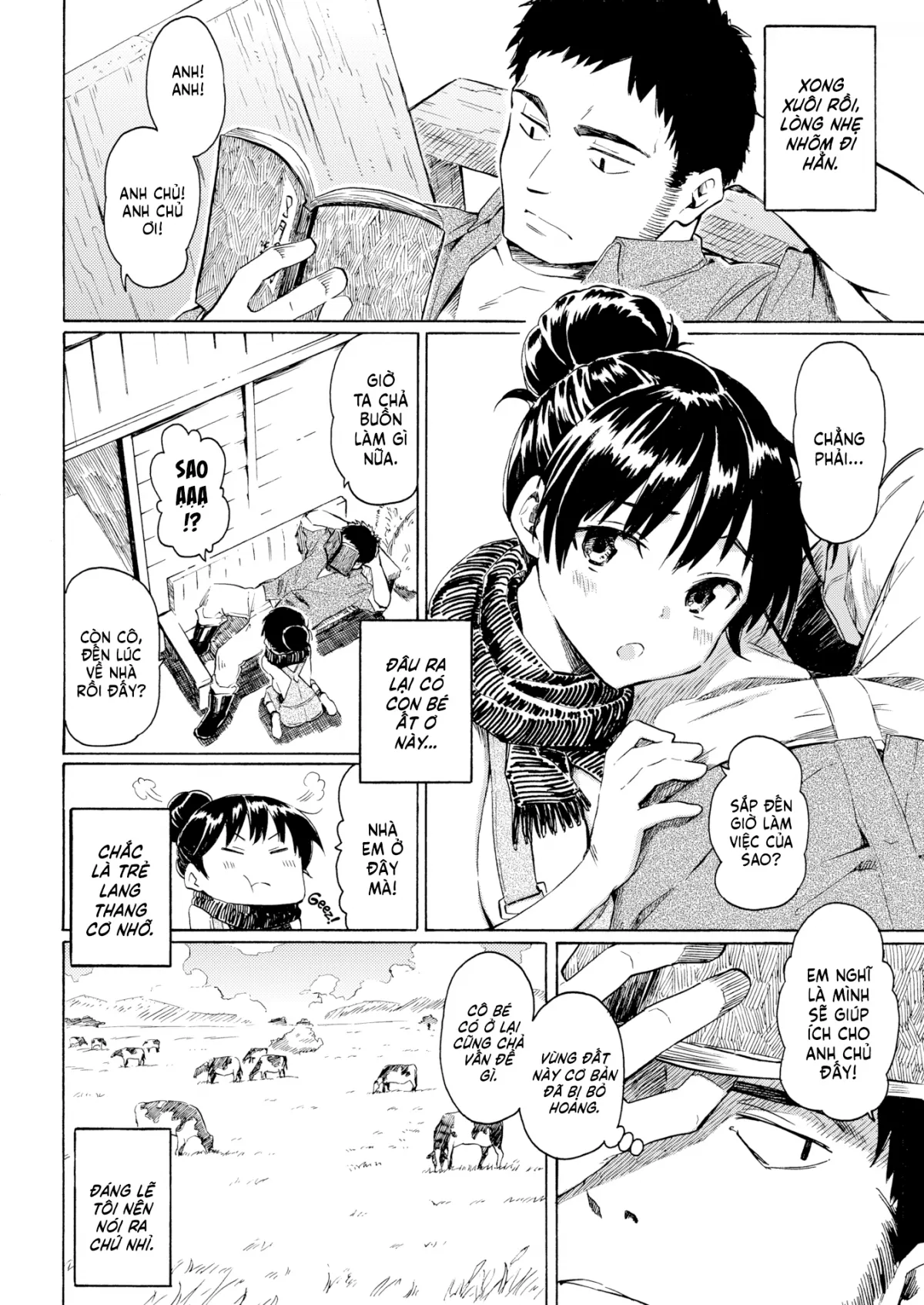 HentaiVN.net - Ảnh 5 - Chăn Bò Ngày Xuân [はるの牛飼い; Haru no Ushikai; Springtime Cow Rearing] - Chap 1