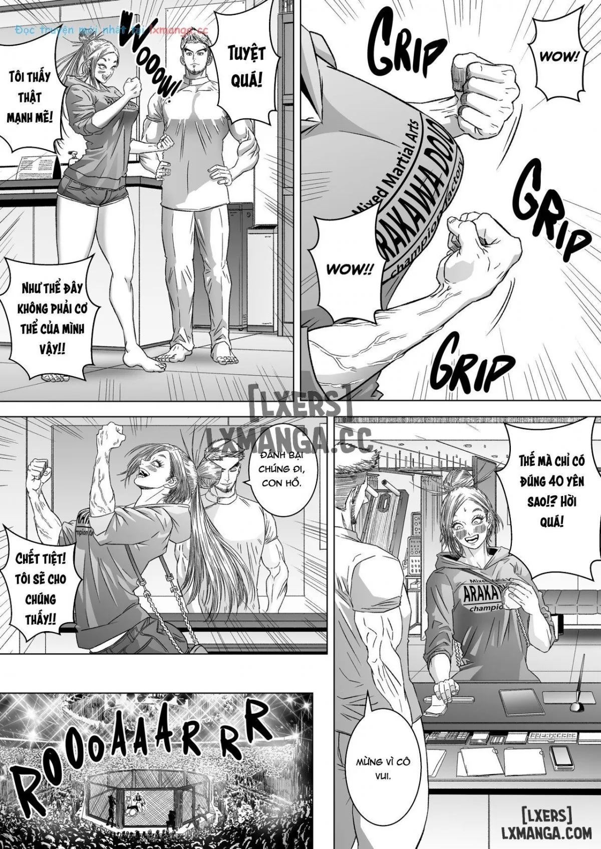 HentaiVN.net - Ảnh 33 - Kakutou Joshi wa Tsuyokunaritai/ Muchimuchi Kakutou Joshi wa Hentai Seitai-shi to Sex shite Tsuyoku naru - Chap 1