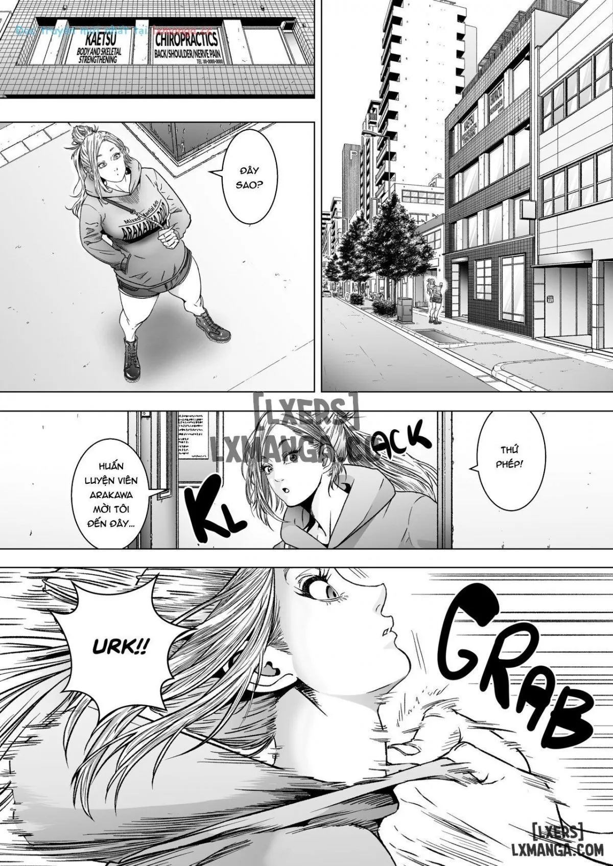 HentaiVN.net - Ảnh 4 - Kakutou Joshi wa Tsuyokunaritai/ Muchimuchi Kakutou Joshi wa Hentai Seitai-shi to Sex shite Tsuyoku naru - Chap 1