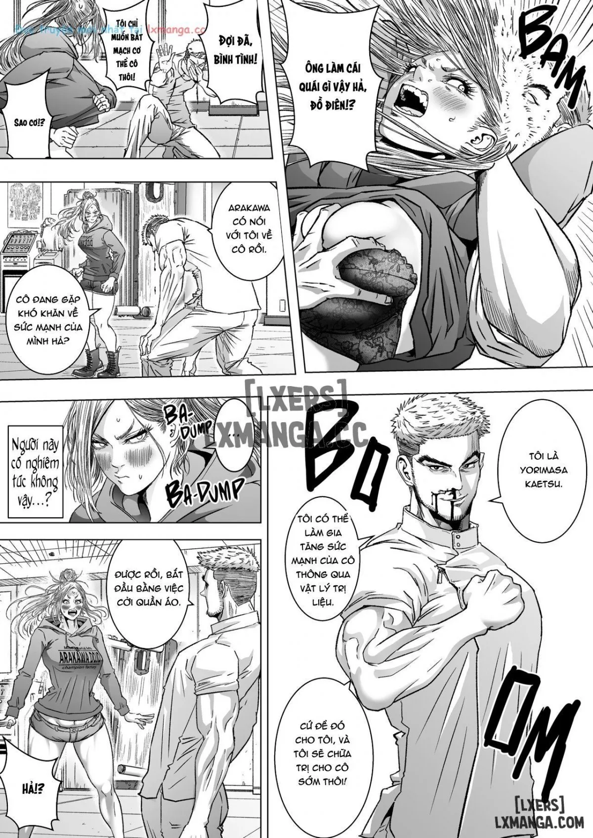 HentaiVN.net - Ảnh 6 - Kakutou Joshi wa Tsuyokunaritai/ Muchimuchi Kakutou Joshi wa Hentai Seitai-shi to Sex shite Tsuyoku naru - Chap 1