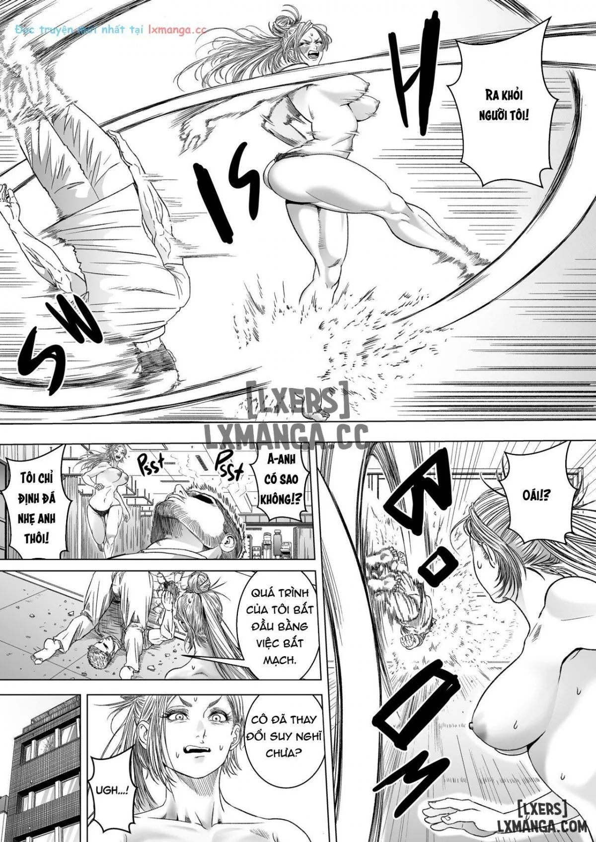 HentaiVN.net - Ảnh 9 - Kakutou Joshi wa Tsuyokunaritai/ Muchimuchi Kakutou Joshi wa Hentai Seitai-shi to Sex shite Tsuyoku naru - Chap 1