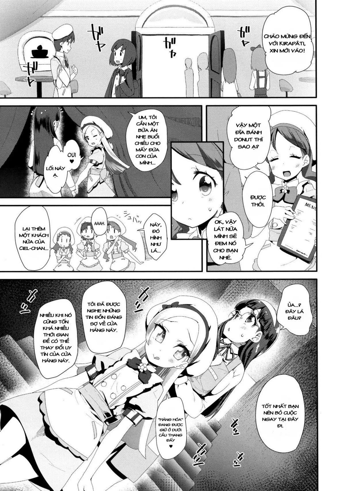 HentaiVN.net - Ảnh 4 - Chào mừng bạn đến với KiraPâti! (KiraKira PreCure a la Mode) [Hiru no KiraPâti e Youkoso; Welcome to KiraPâti; Bievenue à KiraPati] - Chap 1