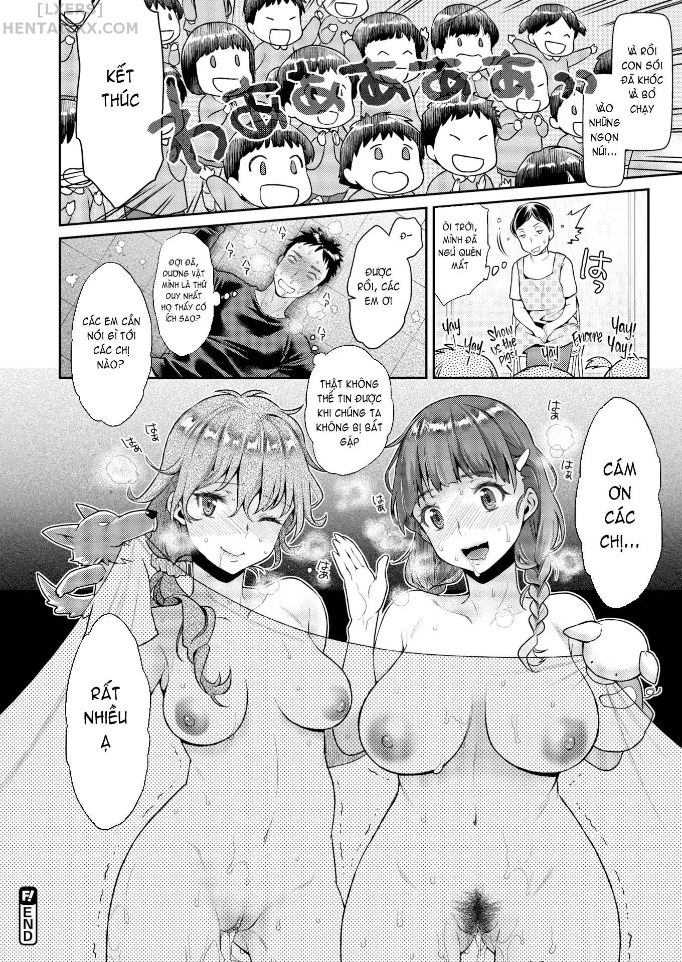 HentaiVN.net - Ảnh 19 - Bukkake Full Service Puppet Show With College Girls - Chap 1