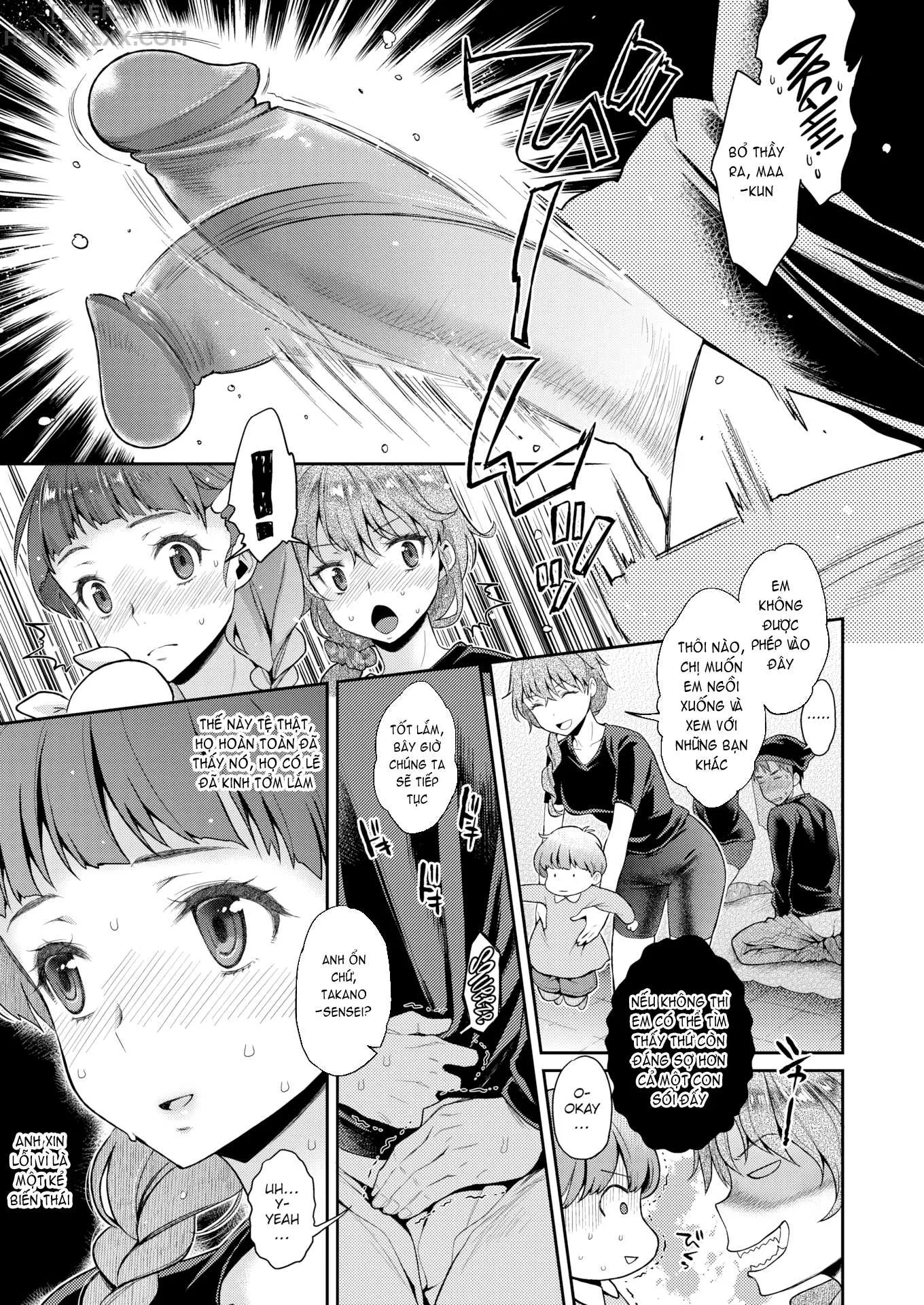HentaiVN.net - Ảnh 6 - Bukkake Full Service Puppet Show With College Girls - Chap 1