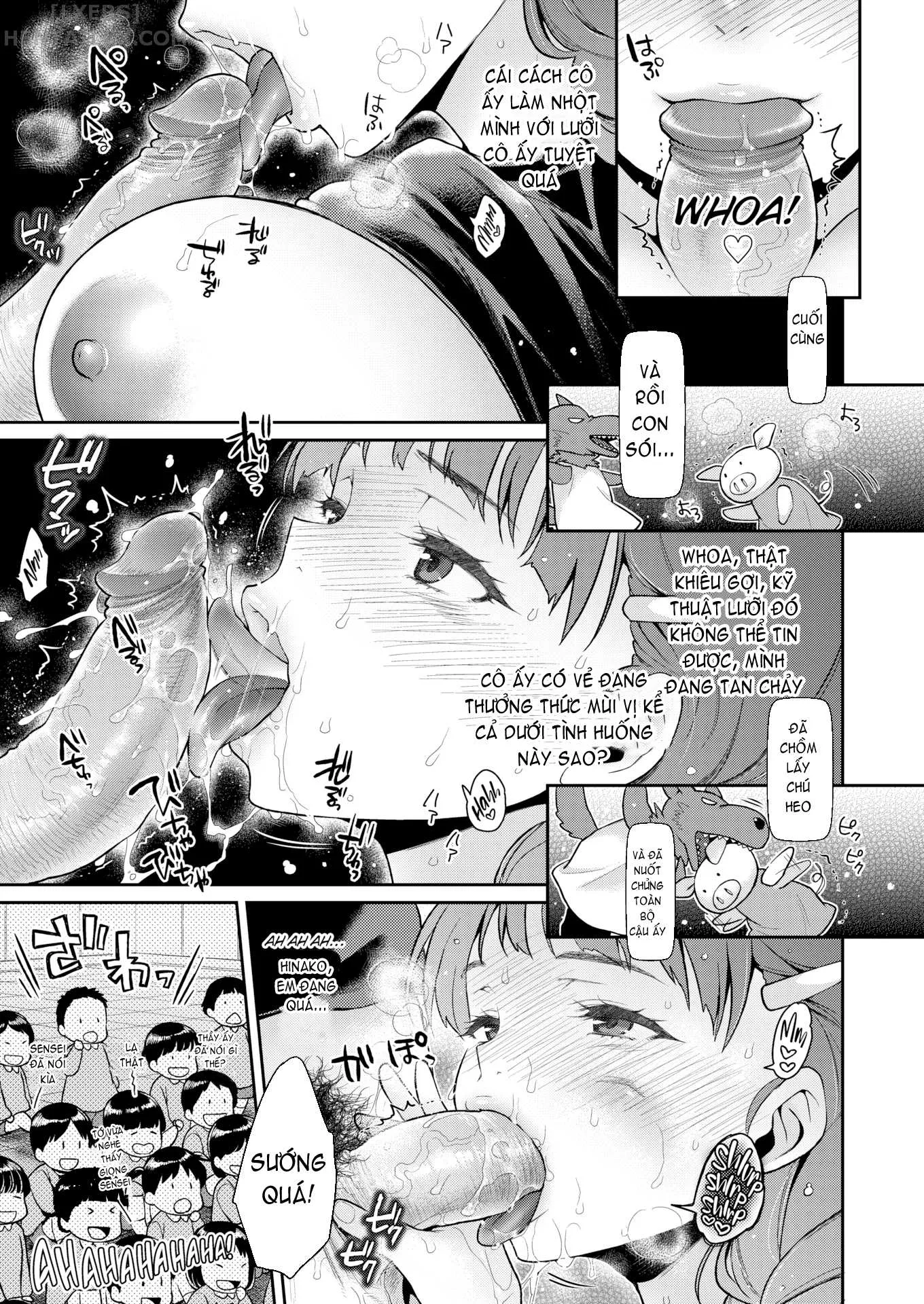 HentaiVN.net - Ảnh 8 - Bukkake Full Service Puppet Show With College Girls - Chap 1