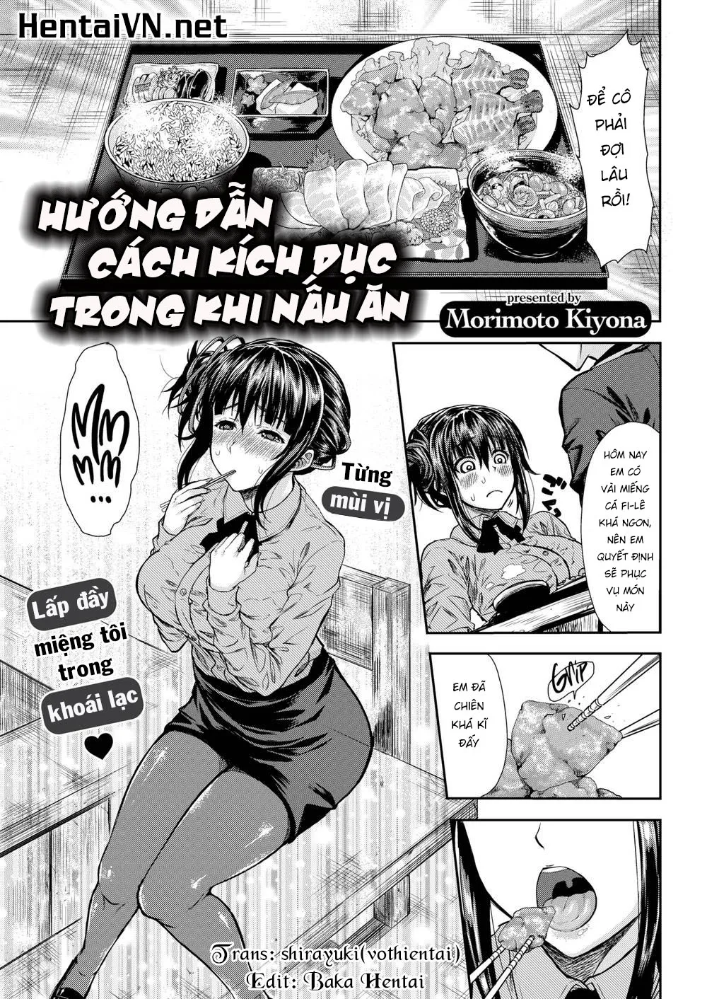 HentaiVN.net - Ảnh 3 - Hướng dẫn cách kích dục trong khi nấu ăn [Guidance Counseling During Preparations] - Chap 1