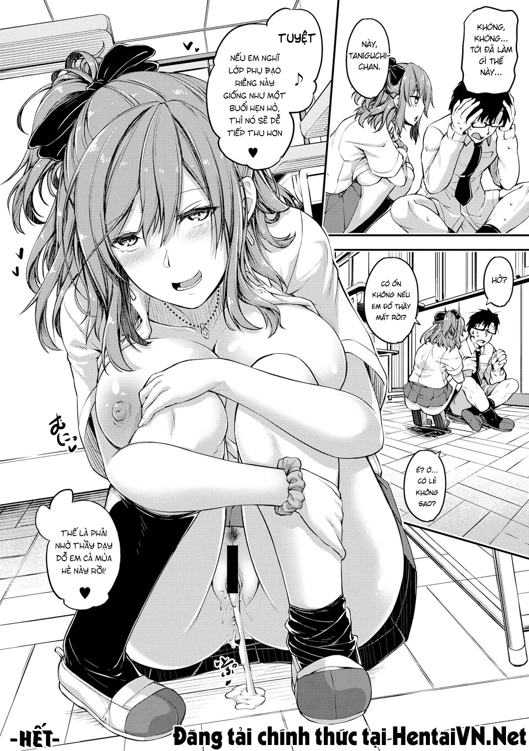 HentaiVN.net - Ảnh 23 - Sabotte Hamatte Hoshuu Jugyou [Skip the Extra Class and Fuck Instead] - Chap 1