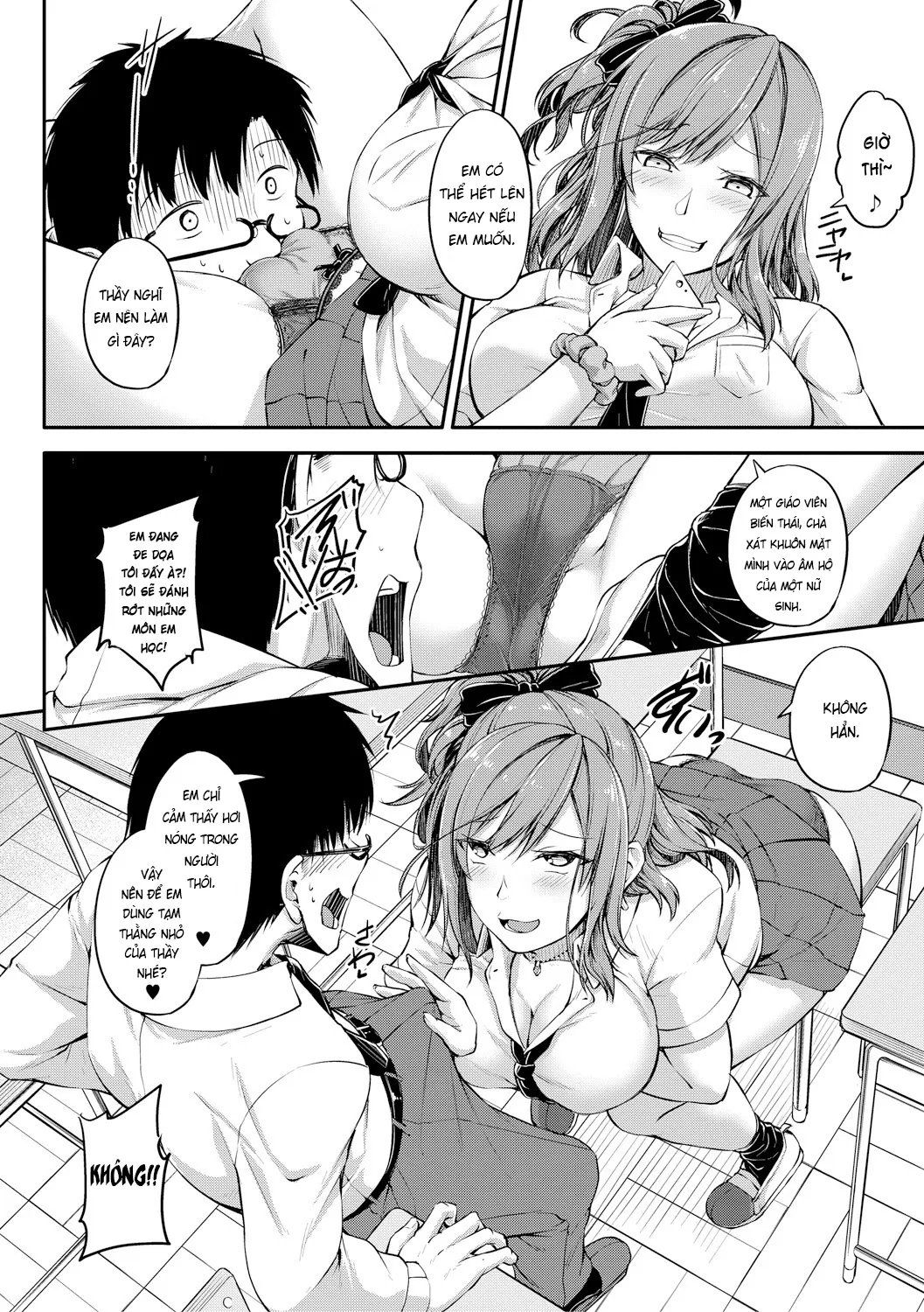 HentaiVN.net - Ảnh 5 - Sabotte Hamatte Hoshuu Jugyou [Skip the Extra Class and Fuck Instead] - Chap 1