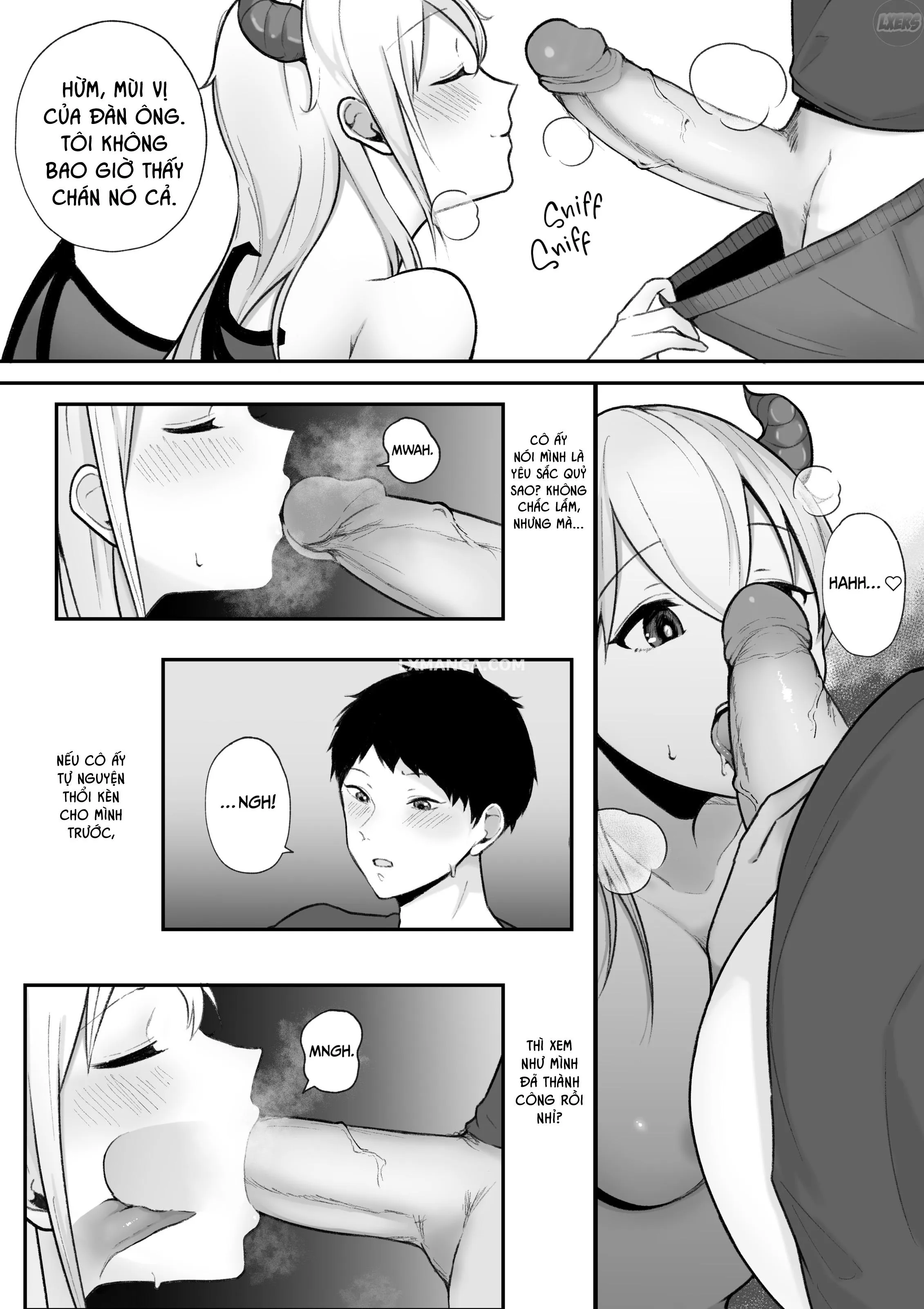 HentaiVN.net - Ảnh 10 - Succubus Shimai ni Yoru Amaama Sakusei Houshi - Chap 1