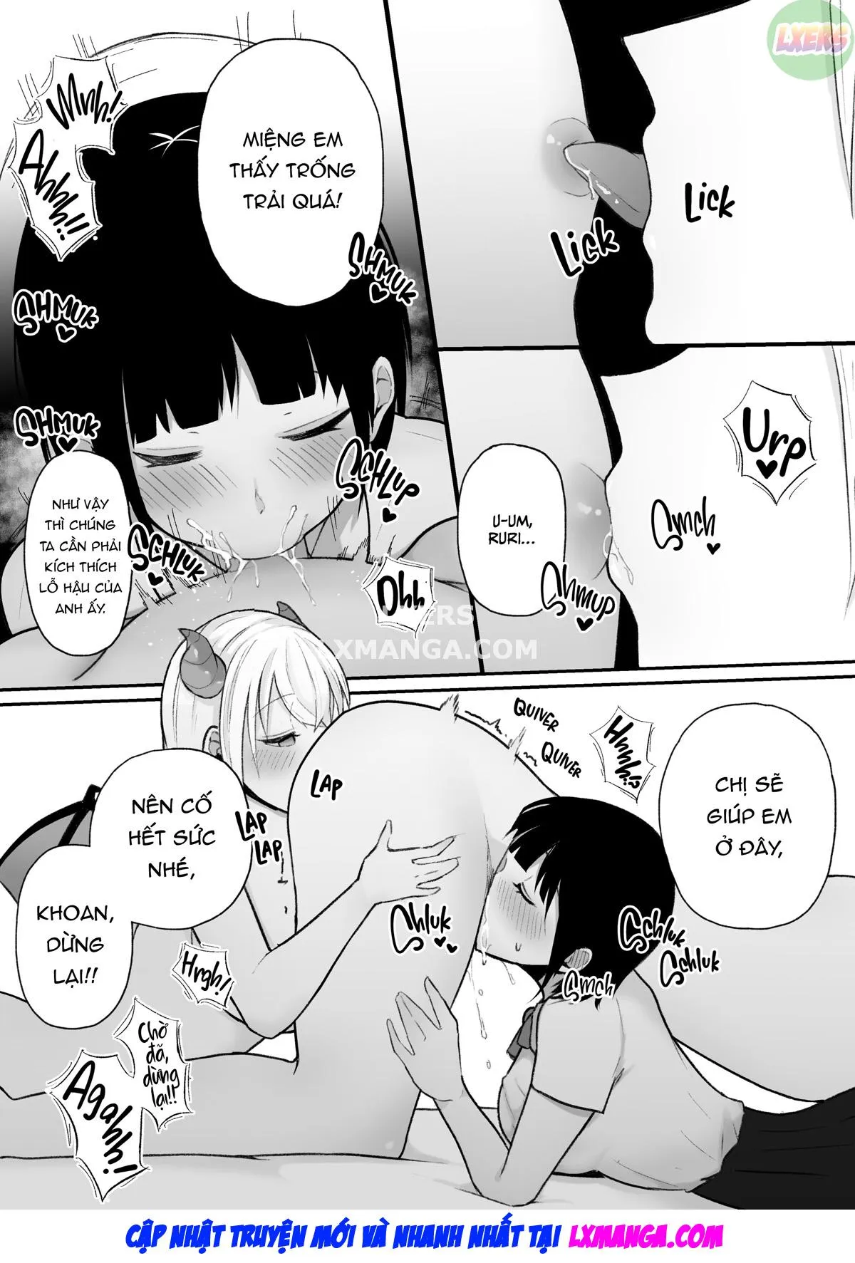 HentaiVN.net - Ảnh 31 - Succubus Shimai ni Yoru Amaama Sakusei Houshi - Chap 1