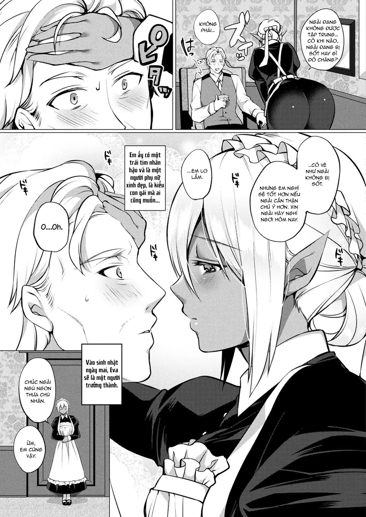 HentaiVN.net - Ảnh 4 - Chuyện tình của nàng Dark Elf [Dark Elf no Koi Monogatari] - Chap 1
