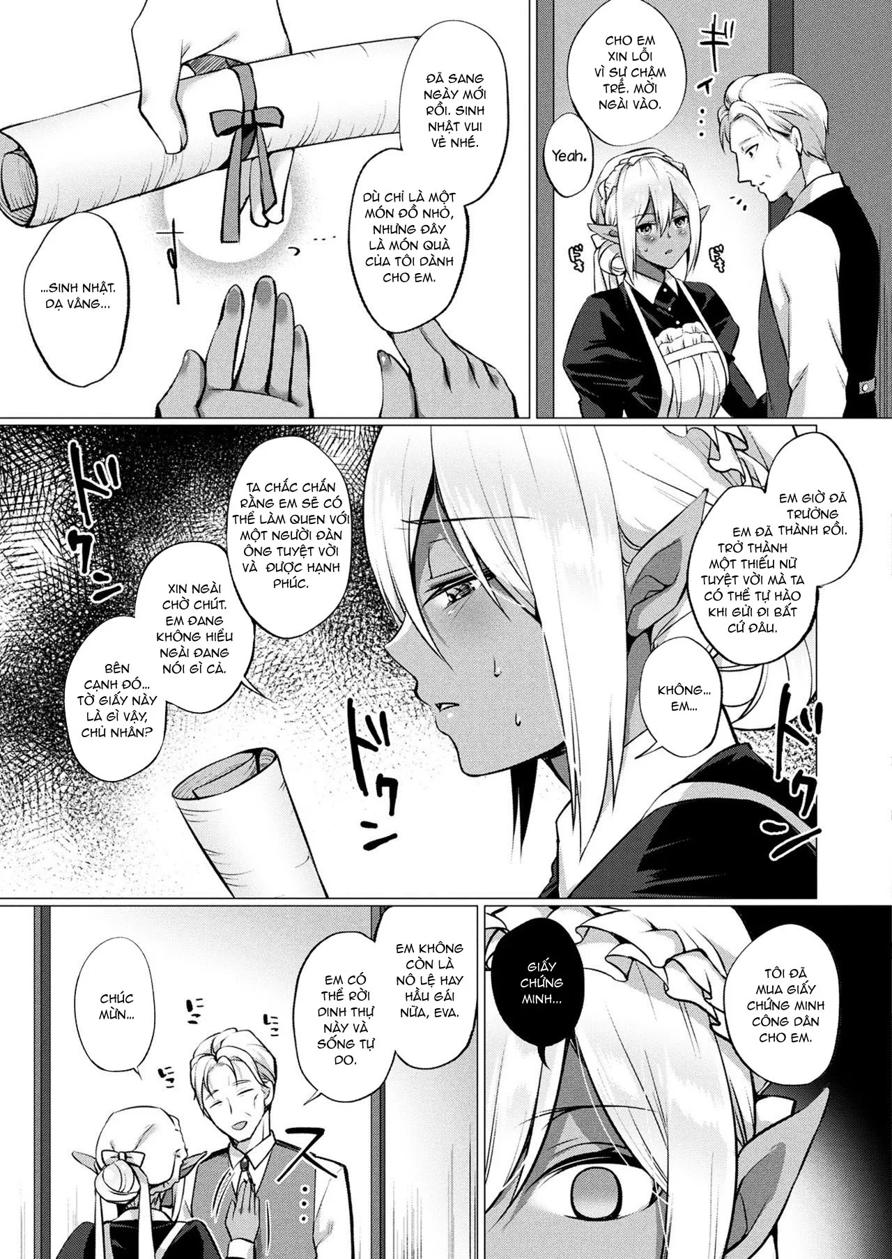 HentaiVN.net - Ảnh 8 - Chuyện tình của nàng Dark Elf [Dark Elf no Koi Monogatari] - Chap 1
