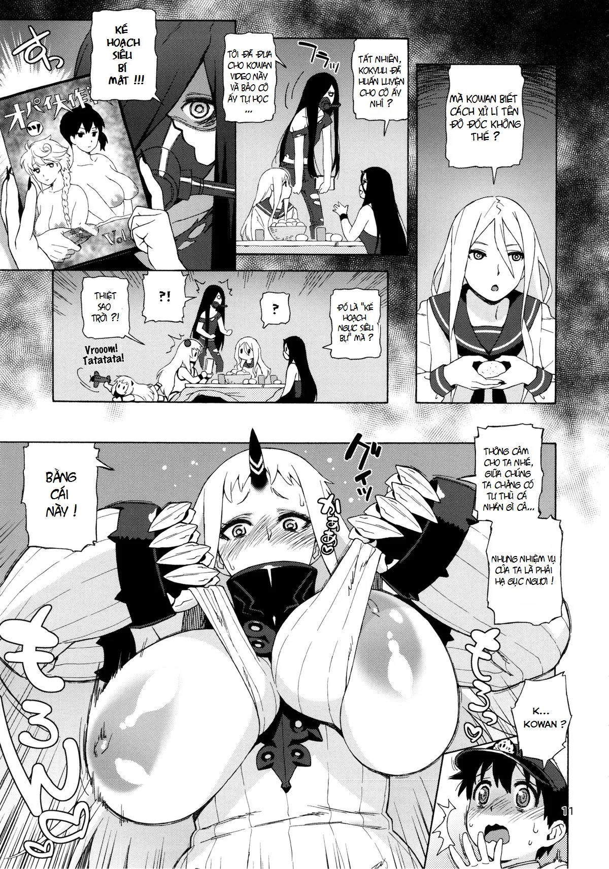 HentaiVN.net - Ảnh 11 - Kouwan-chan no Spy Daisakusen (Kantai Collection, -KanColle-) [Kowan-chan's Great Undercover Plan] - Chap 1