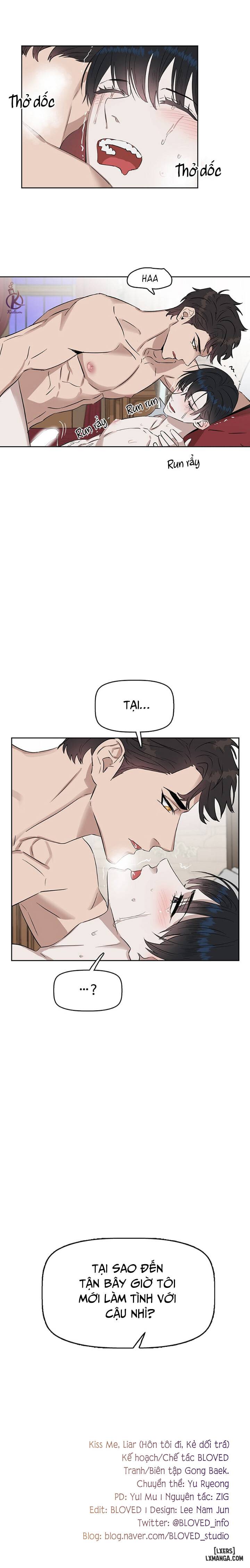 HentaiVN.net - Ảnh 13 - Hôn tôi đi, kẻ dối trá - Chap 13