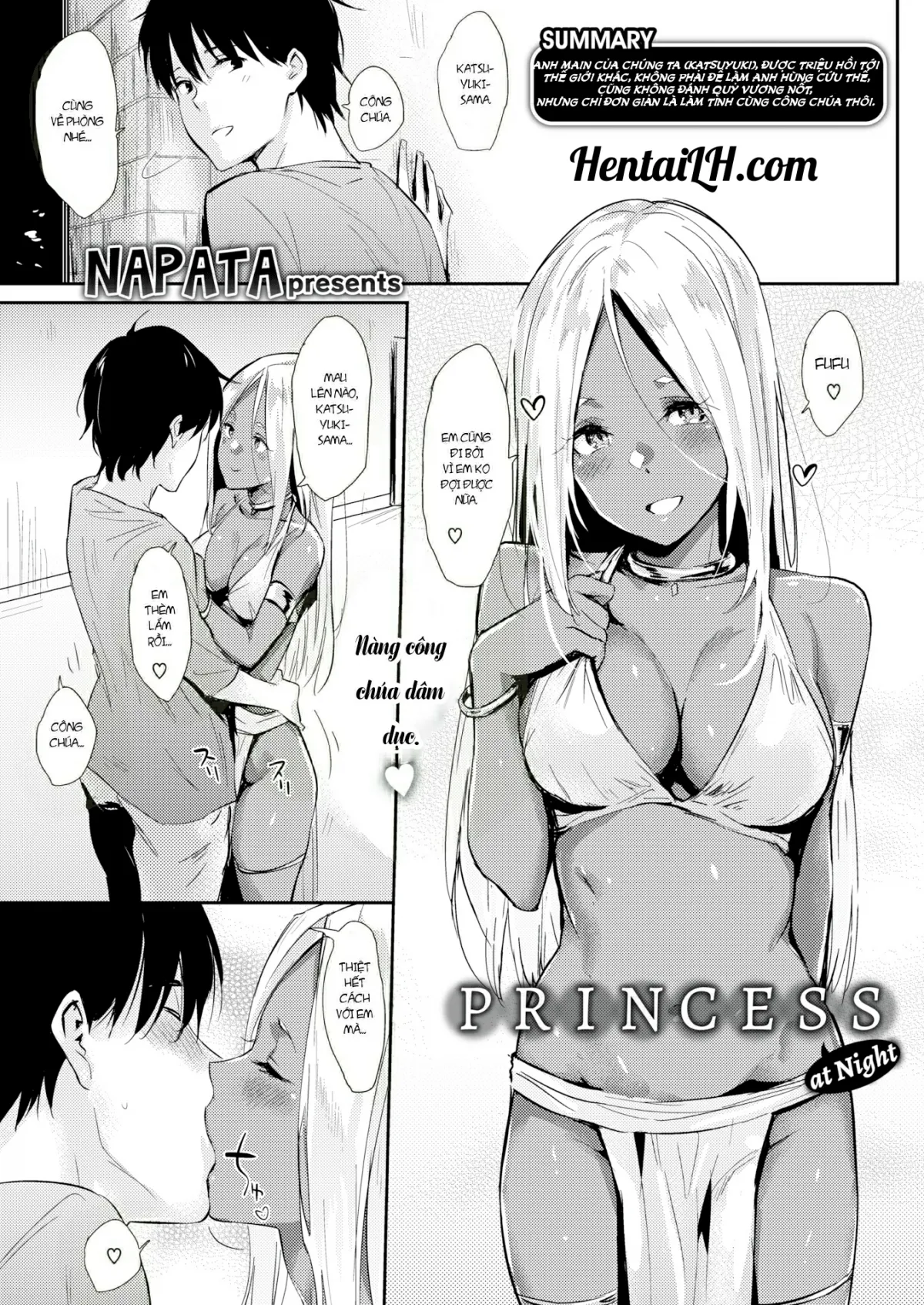 HentaiVN.net - Ảnh 3 - Địt Xoa Dịu nàng Công Chúa Da Ngăm [Yoru Ohime-sama] - Chap 2